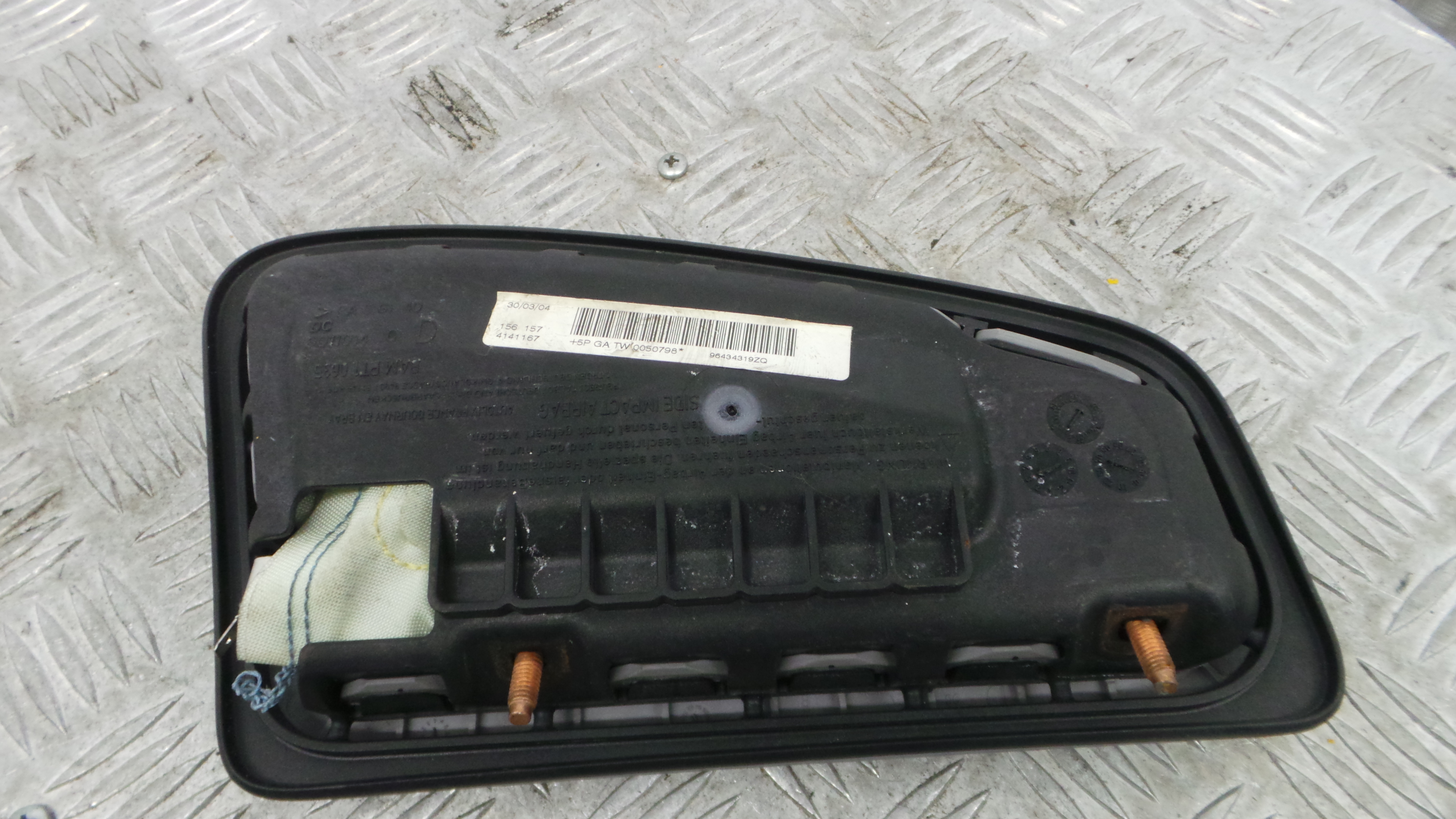 Airbag Banco Dto 96434319ZQ - CITROËN C3 Pluriel (HB_)-37816046