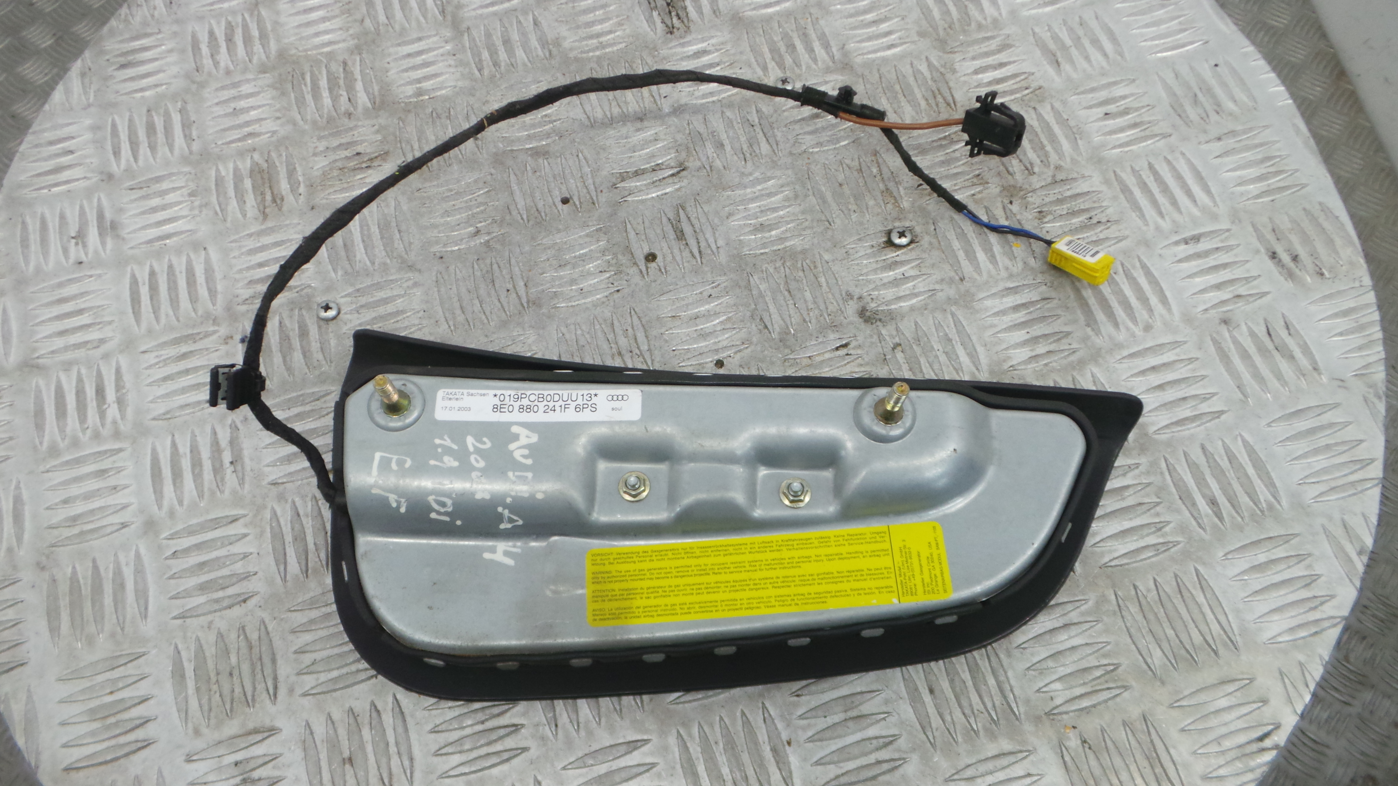 Airbag Banco Esq 8E0880241F - AUDI A4 B6 (8E2)-37816082