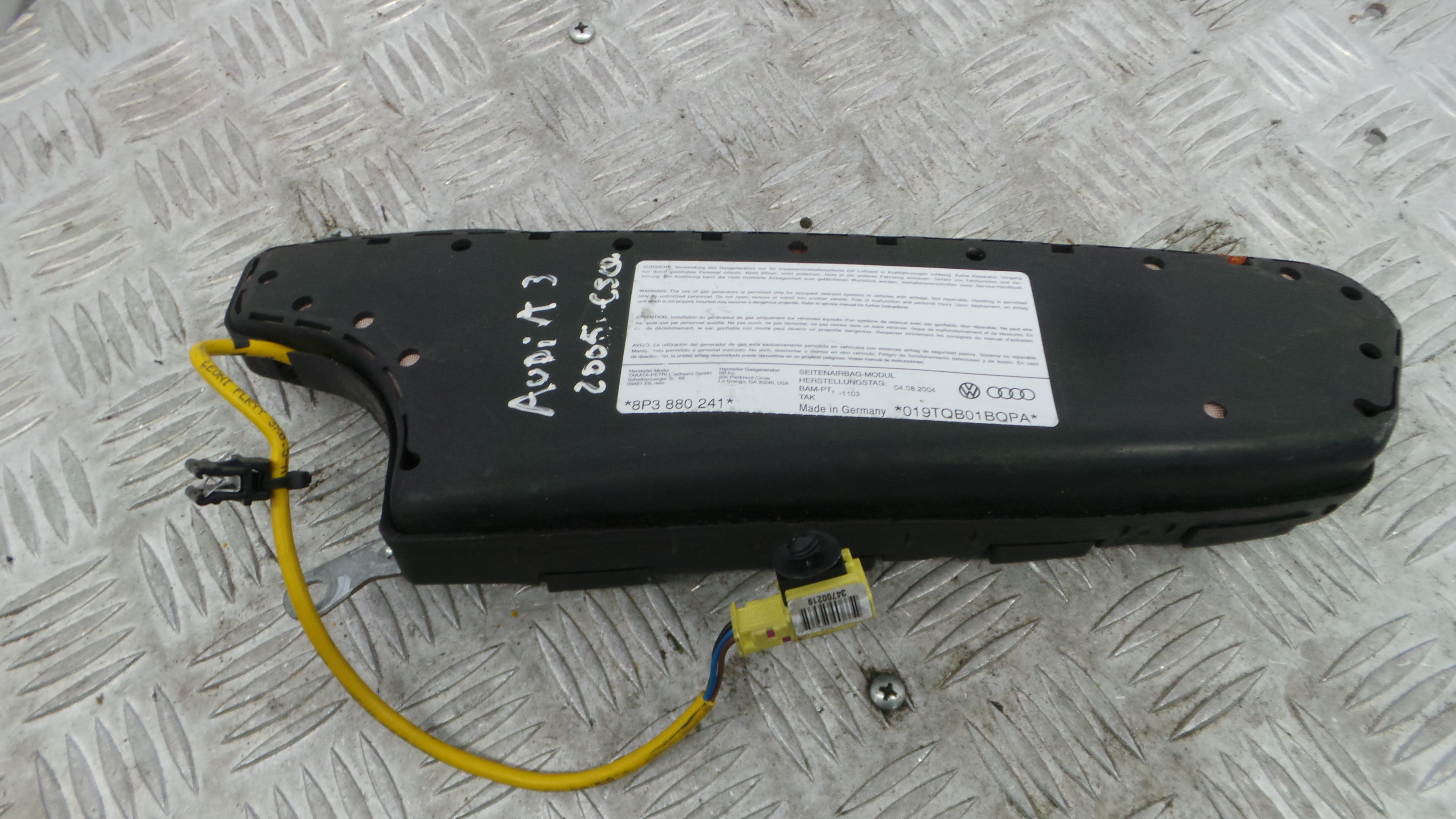 Airbag Banco Esq 8P3880241 - AUDI A3 (8P1)-37816109