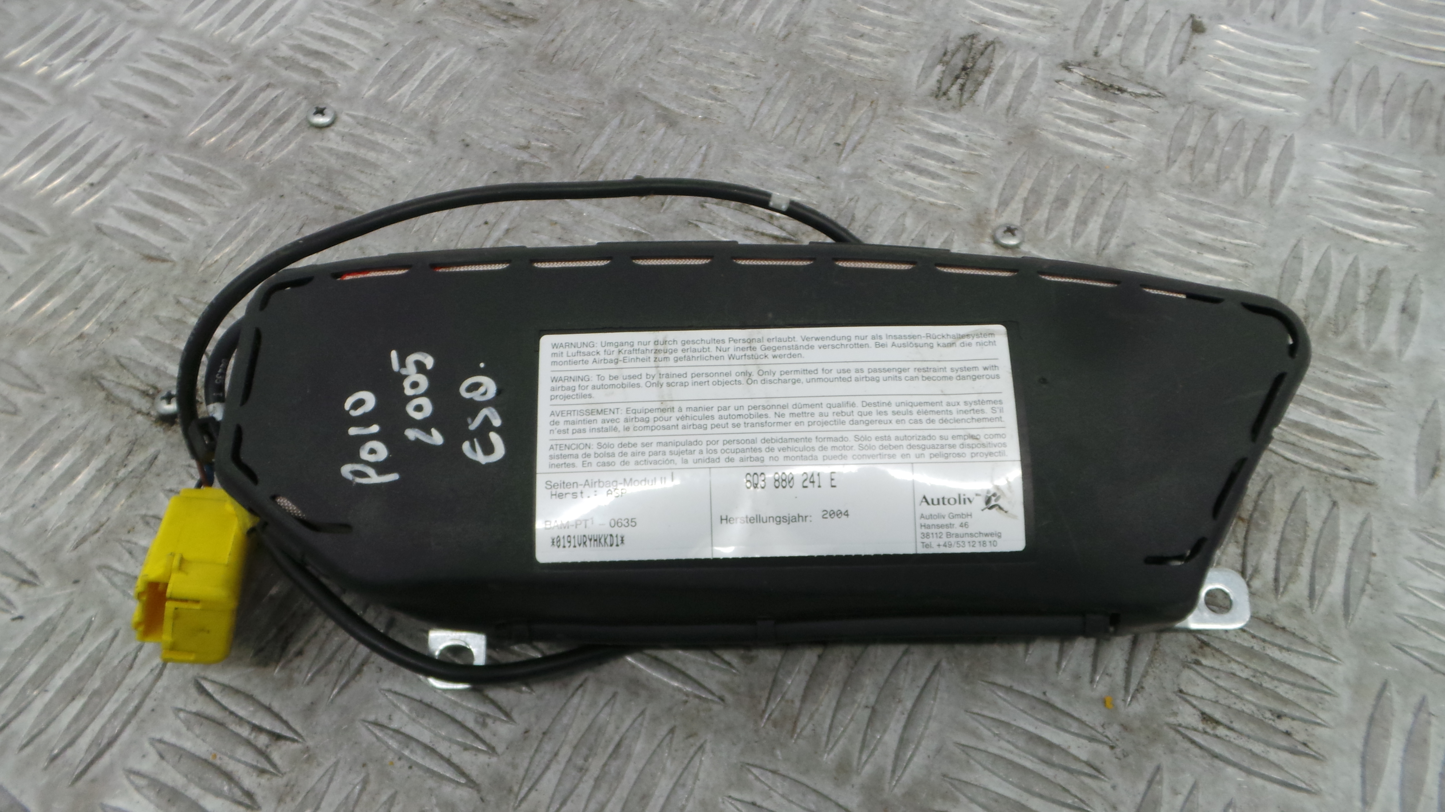 Airbag Banco Esq 6Q3880241E - VW POLO (9N_, 9A_)-37816126