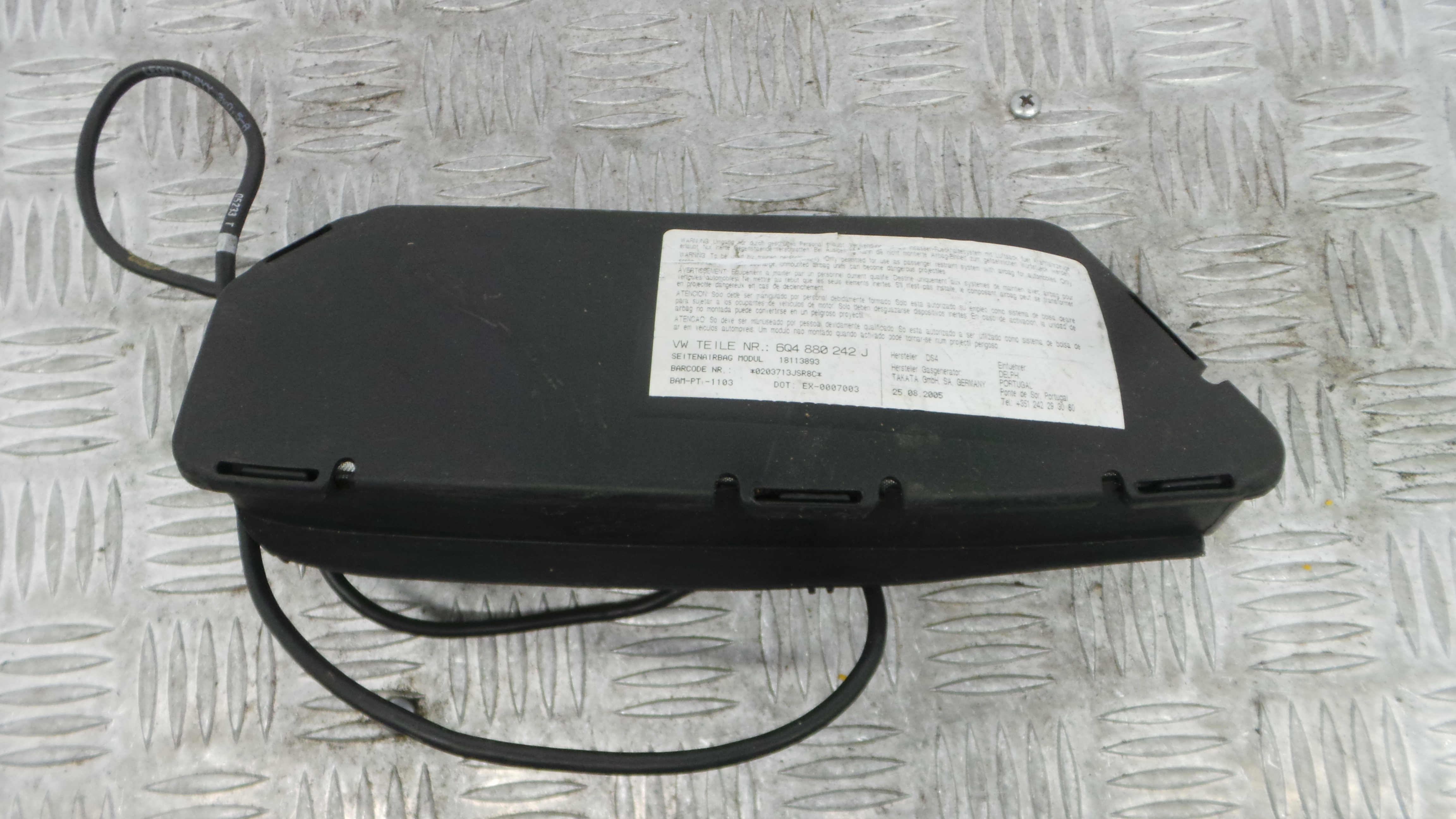 Airbag Banco Dto 6Q4880242J - VW POLO (9N_, 9A_)-37816129