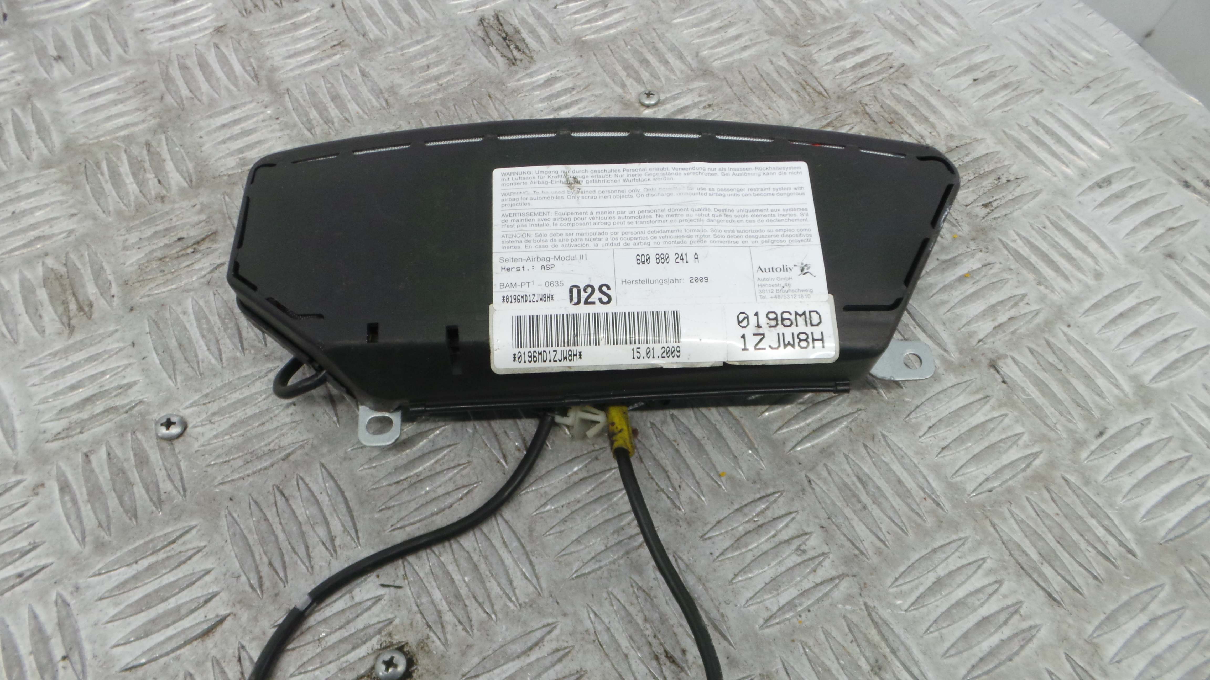 Airbag Banco Esq 6Q0880241A - VW POLO (9N_, 9A_)-37816132