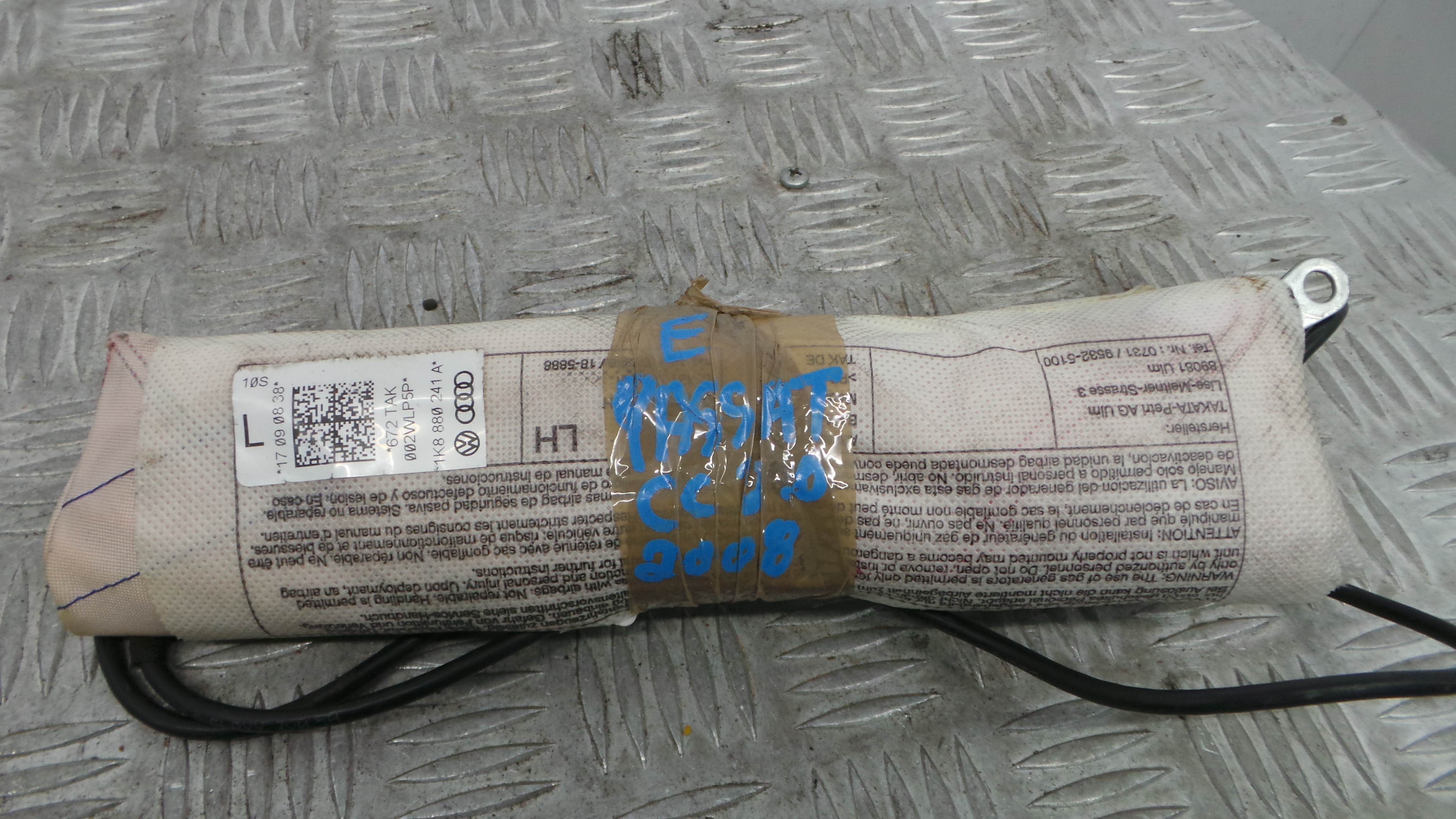 Airbag Banco Esq 1K8880241A - VW PASSAT CC B6 (357)-37816169