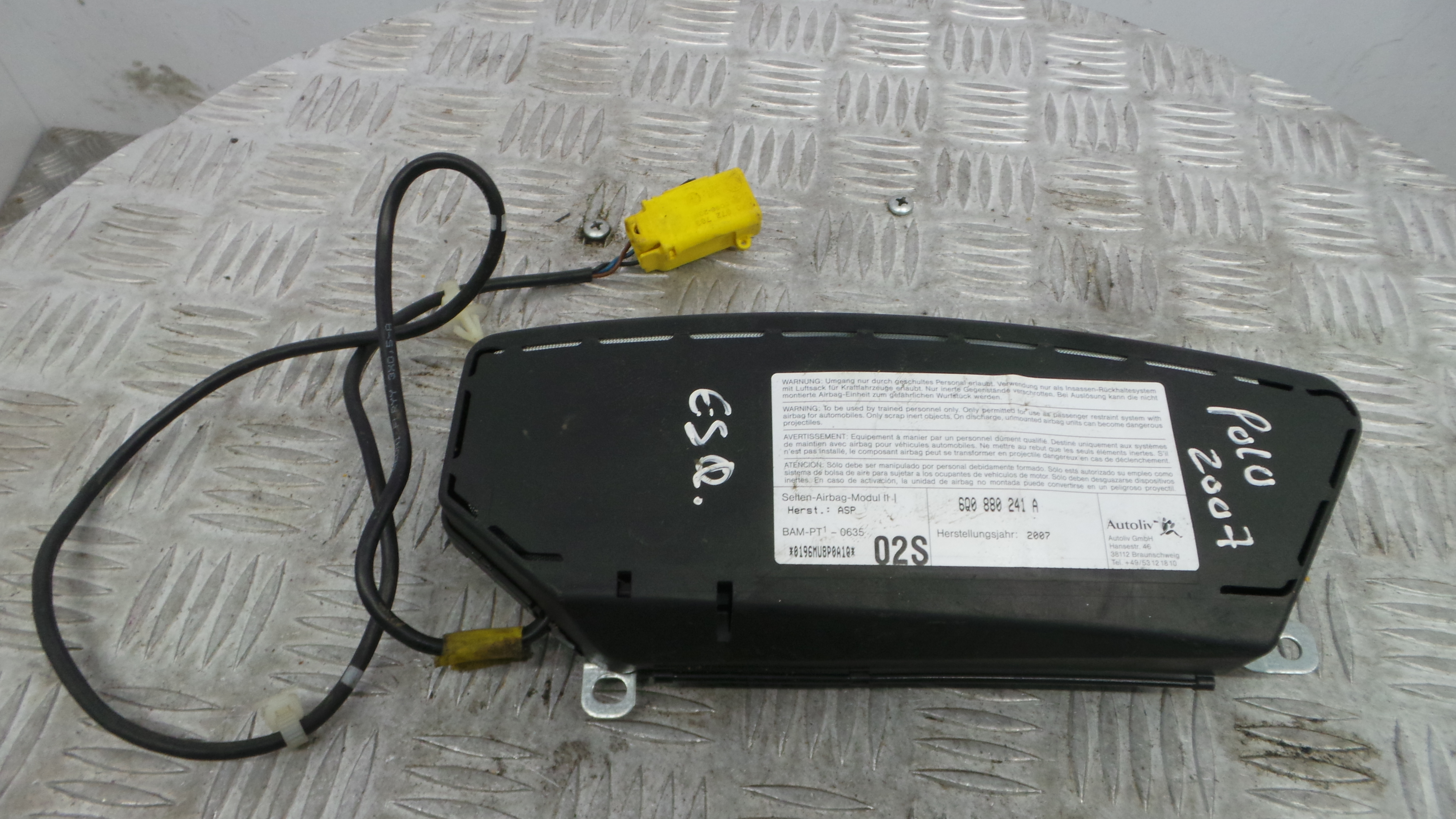 Airbag Banco Esq 6Q0880241A - VW POLO (9N_, 9A_)-37816233