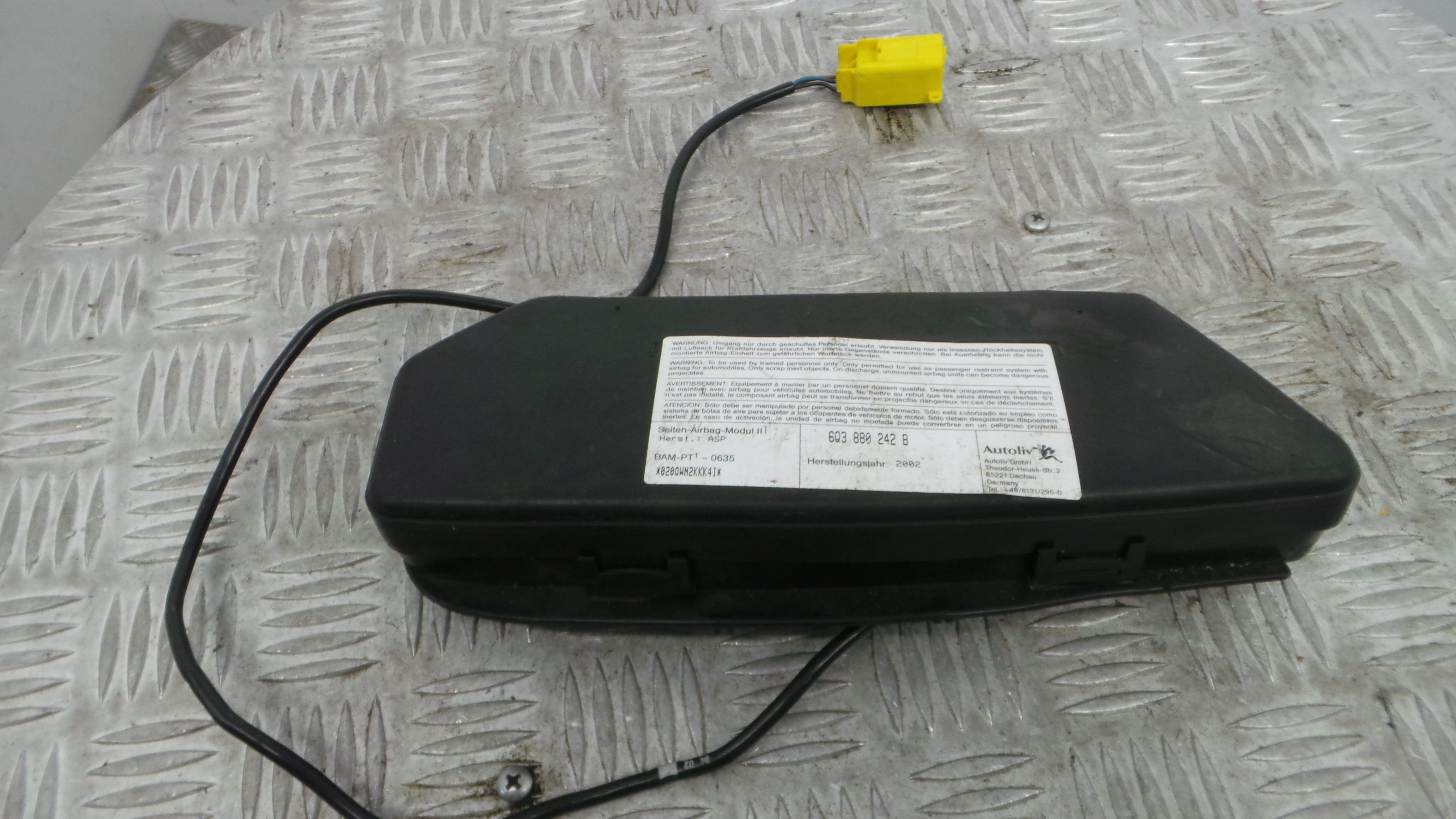 Airbag Banco Dto 6Q3880242B - VW POLO (9N_, 9A_)-37816320