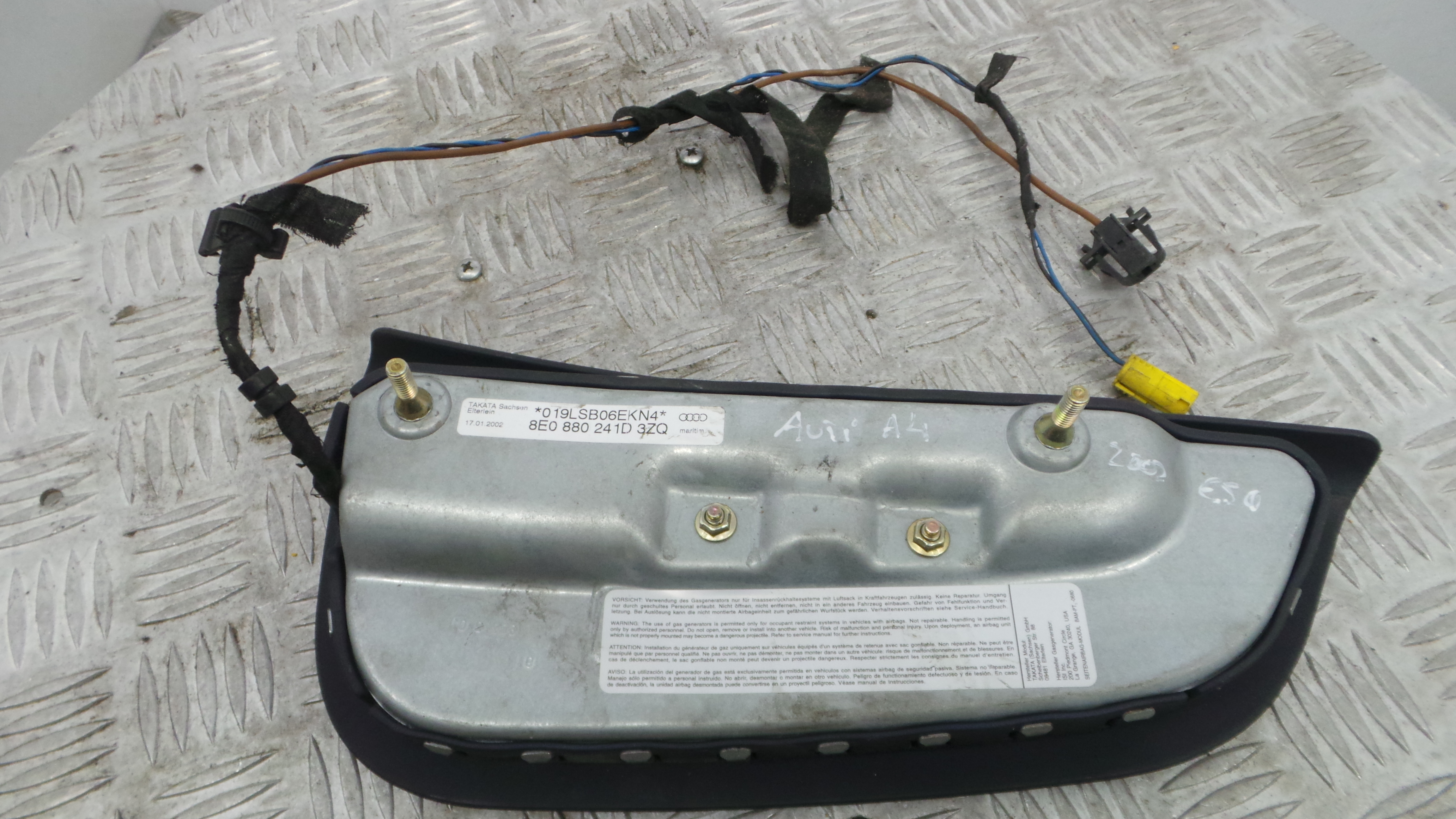 Airbag Banco Esq 8E0880241D - AUDI A4 B6 (8E2)-37816347