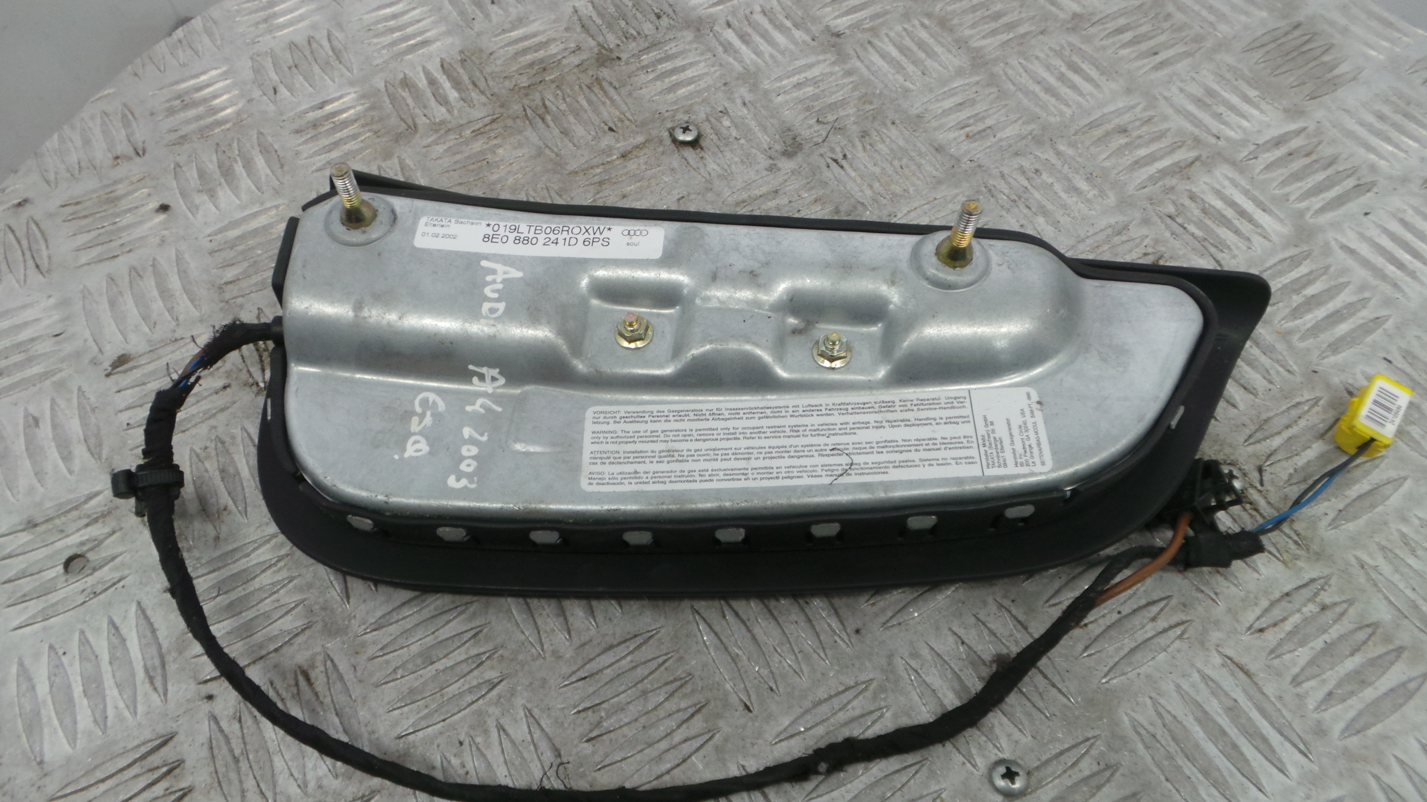 Airbag Banco Esq 8E0880241D - AUDI A4 B6 (8E2)-37816350