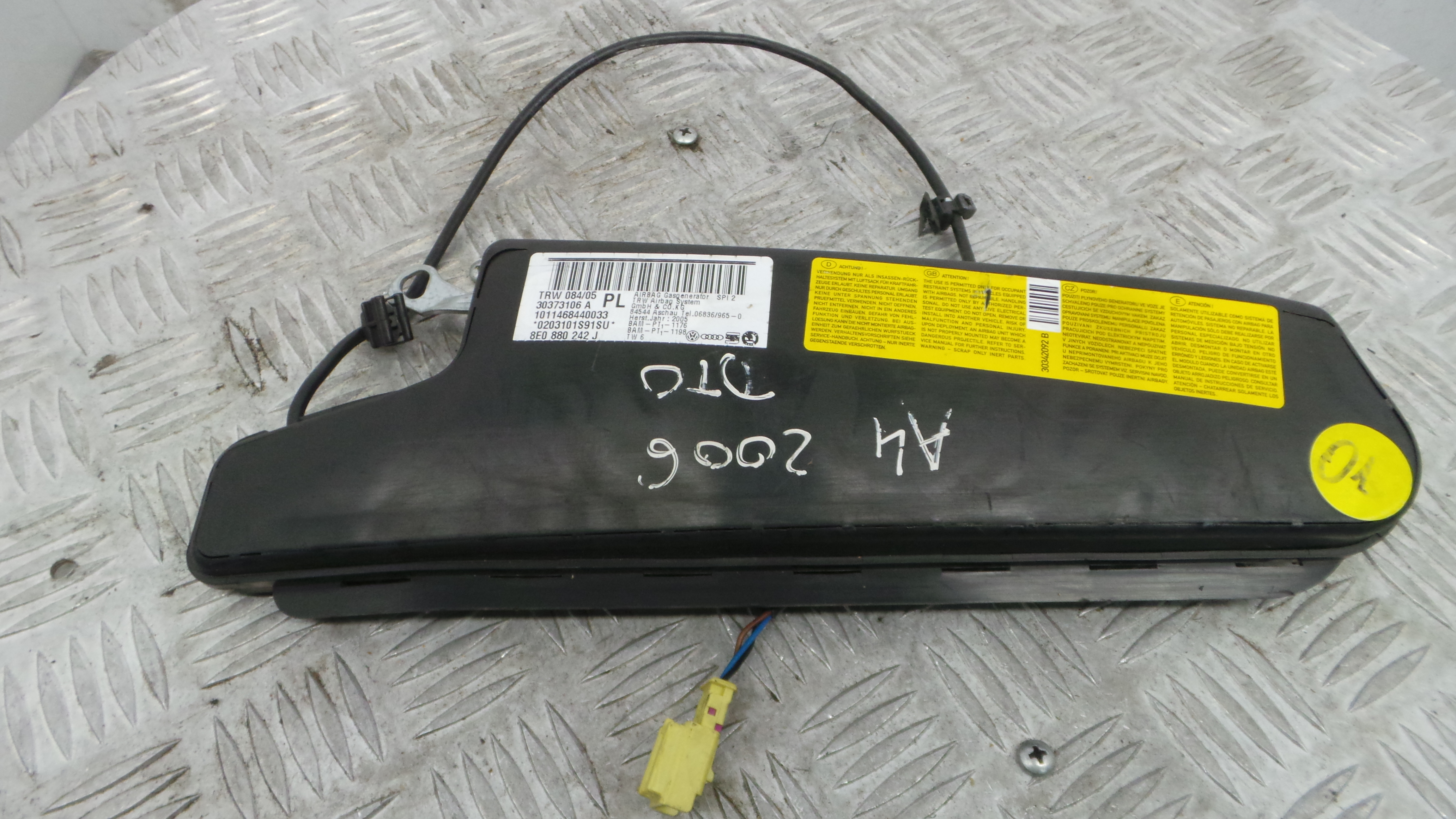 Airbag Banco Dto 8E0880242J - AUDI A4 B7 (8EC)-37816353 Airbag Banco Dto 8E0880242J - AUDI A4 B7 (8EC)-37816353