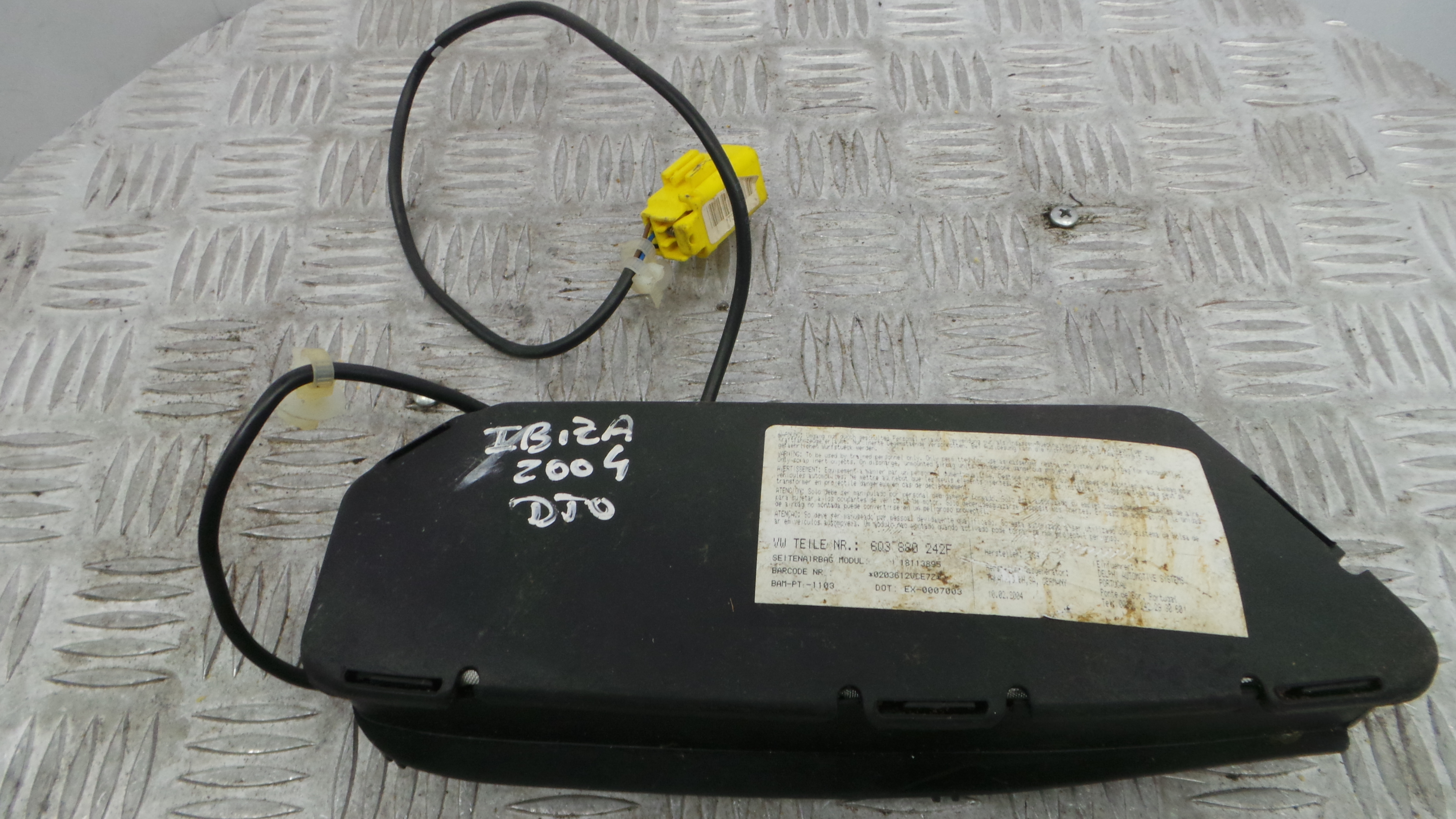 Airbag Banco Dto 6Q3880242F - SEAT IBIZA III (6L1), IBIZA Mk III (6L1)-37816377 Airbag Banco Dto 6Q3880242F - SEAT IBIZA III (6L1), IBIZA Mk III (6L1)-37816377