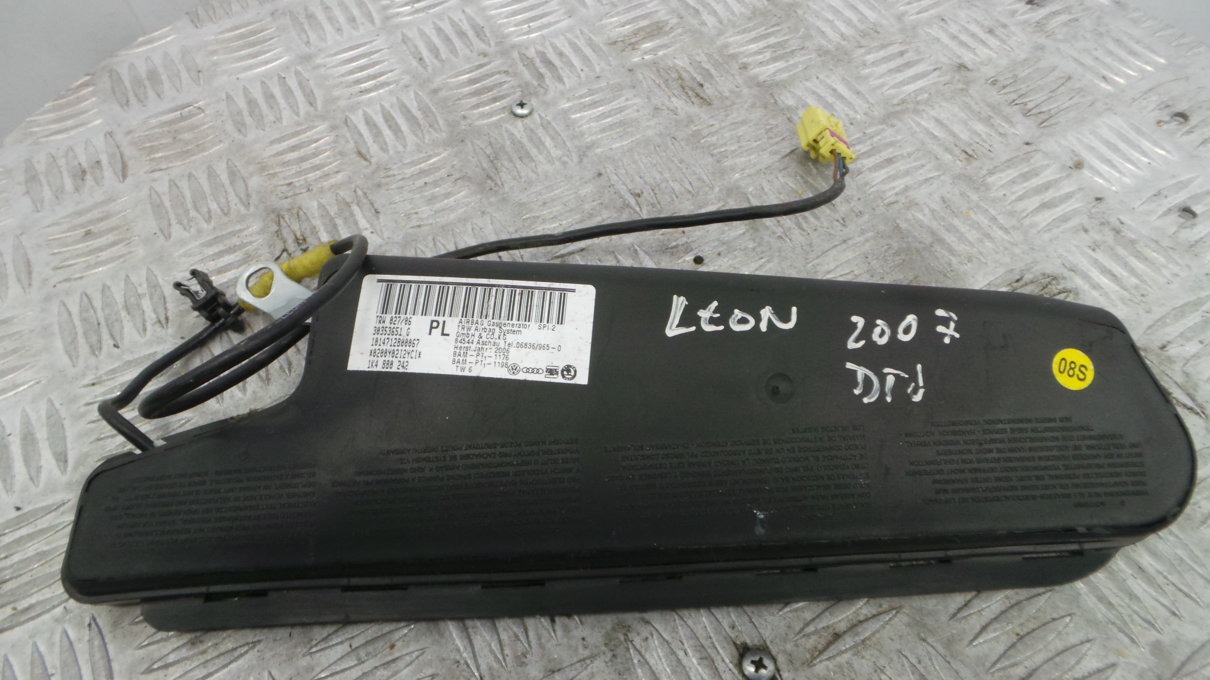 Airbag Banco Dto 1K4880242 - SEAT LEON (1P1)-37816401 Airbag Banco Dto 1K4880242 - SEAT LEON (1P1)-37816401