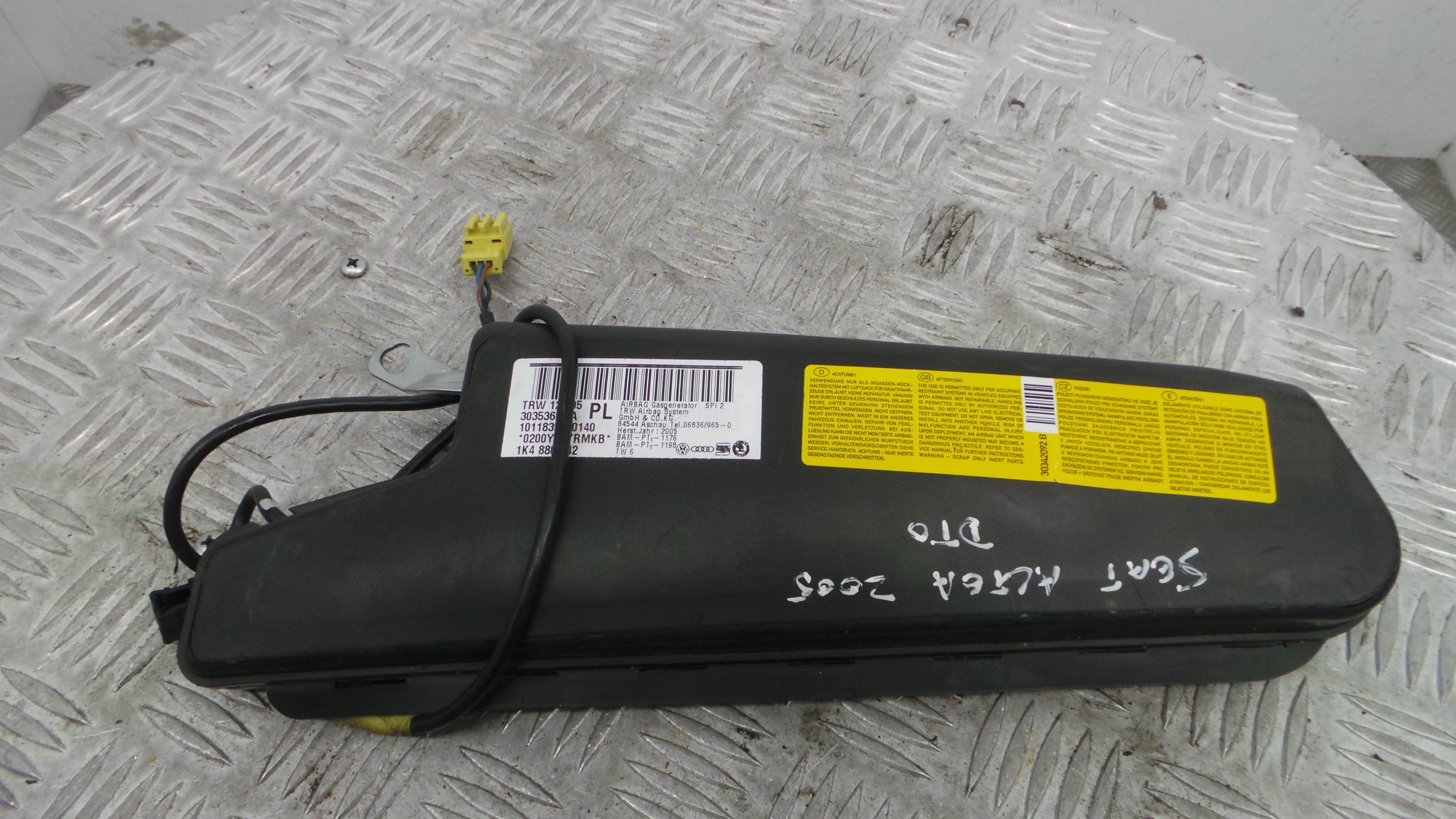 Airbag Banco Dto 1K4880242 - SEAT ALTEA (5P1)-37816404 Airbag Banco Dto 1K4880242 - SEAT ALTEA (5P1)-37816404