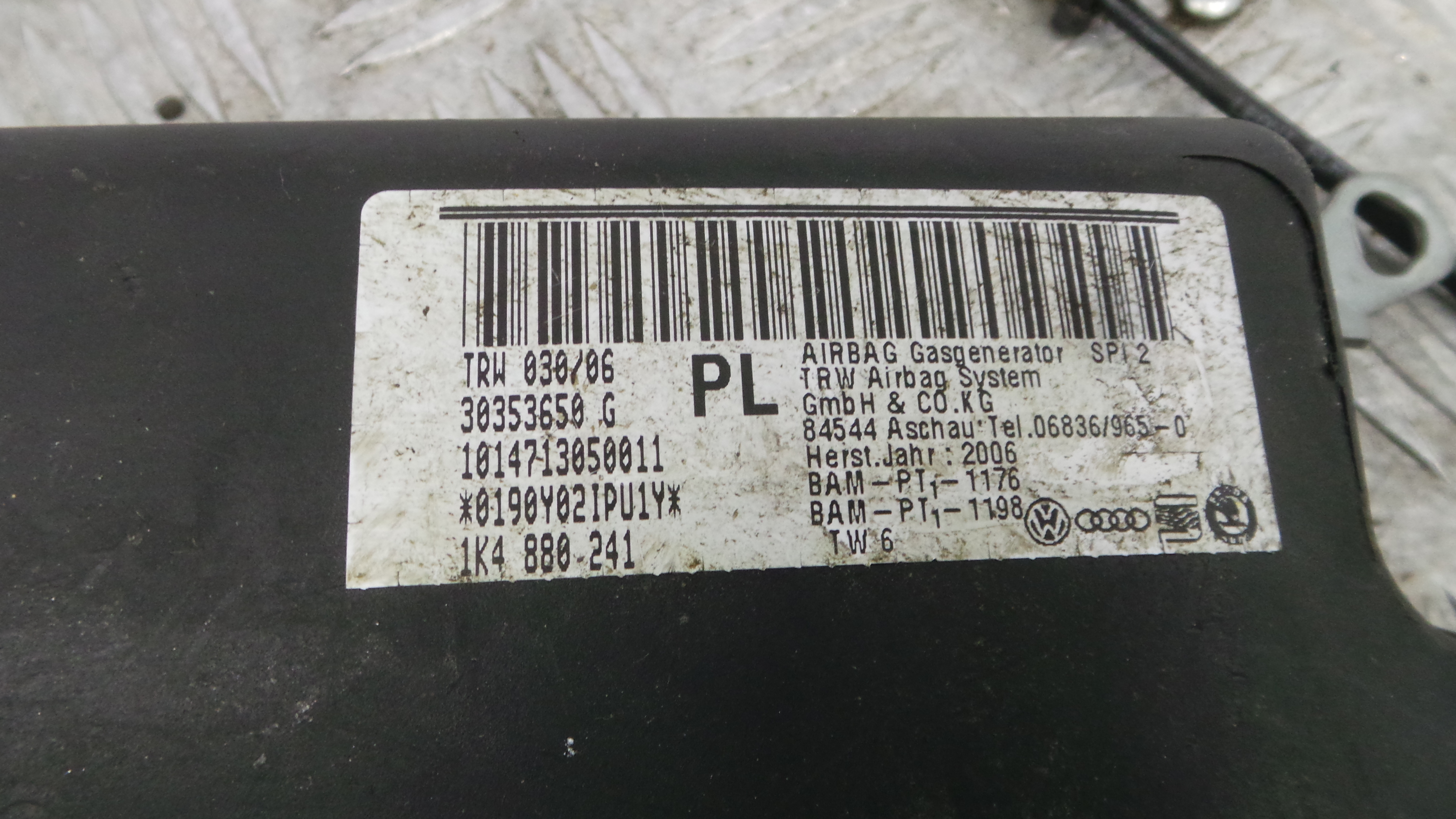 Airbag Banco Esq 1K4880241 - SEAT LEON (1P1)-37816497