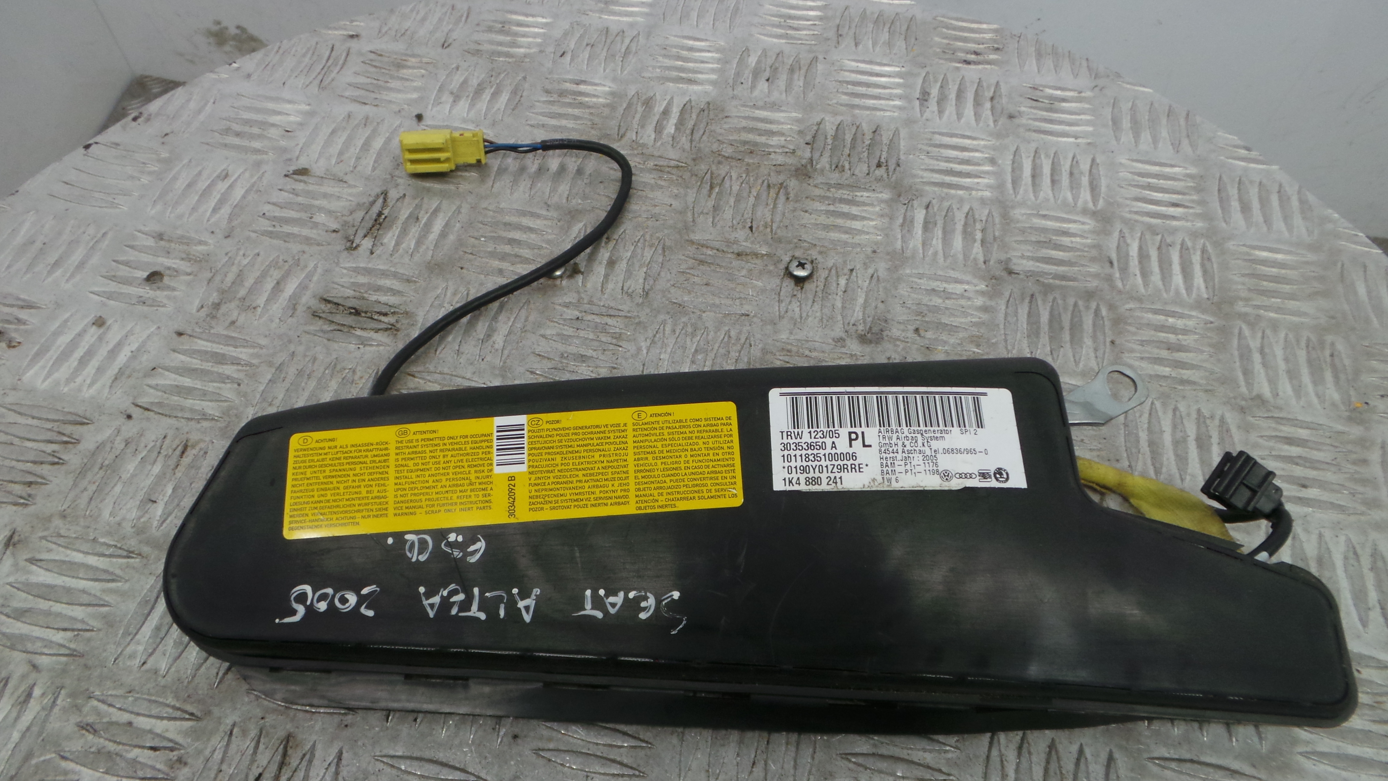 Airbag Banco Esq 1K4880241 - SEAT ALTEA (5P1)-37816513 Airbag Banco Esq 1K4880241 - SEAT ALTEA (5P1)-37816513