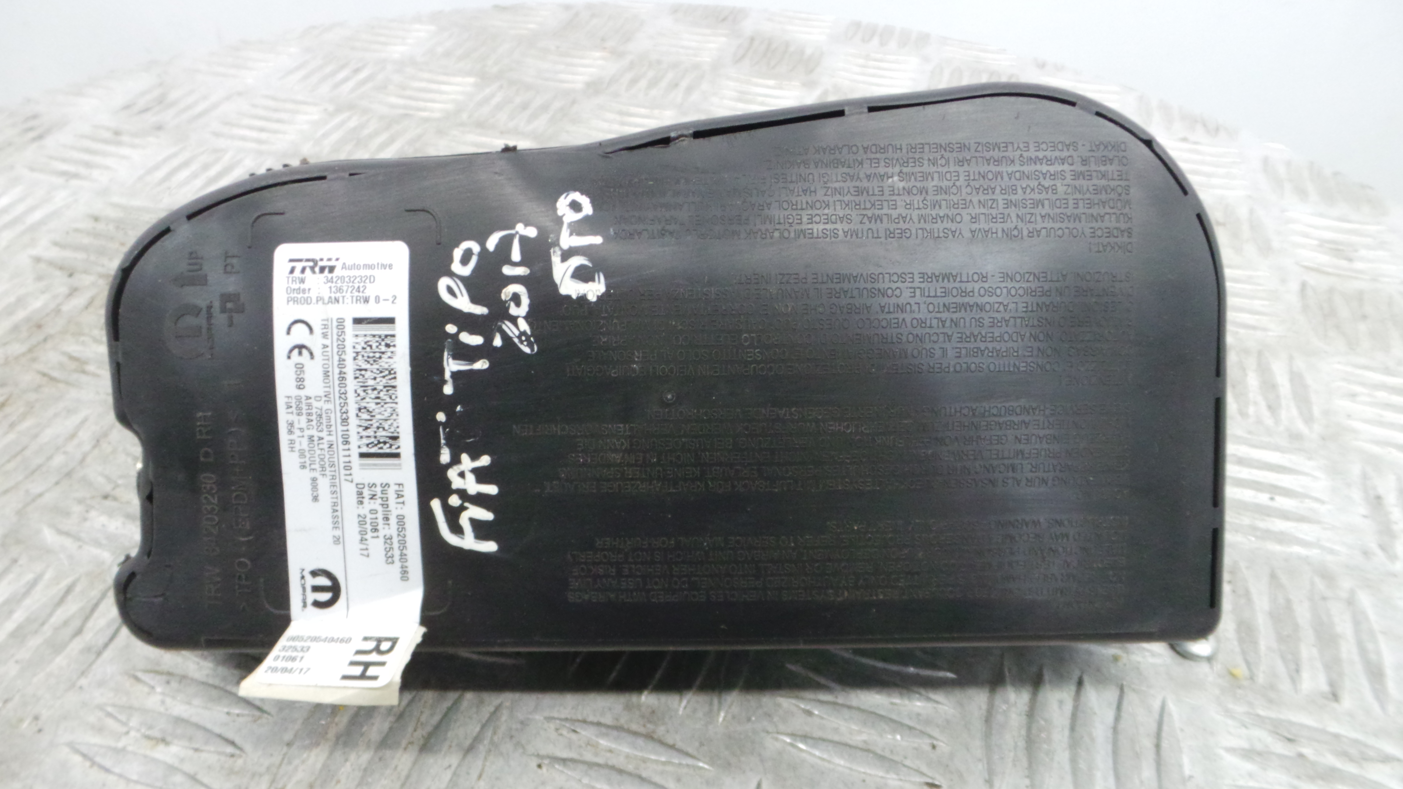 Airbag Banco Dto 520540460 - FIAT EGEA Hatchback (356_, 357_), TIPO Hatchback (356_, 357_)-37816587