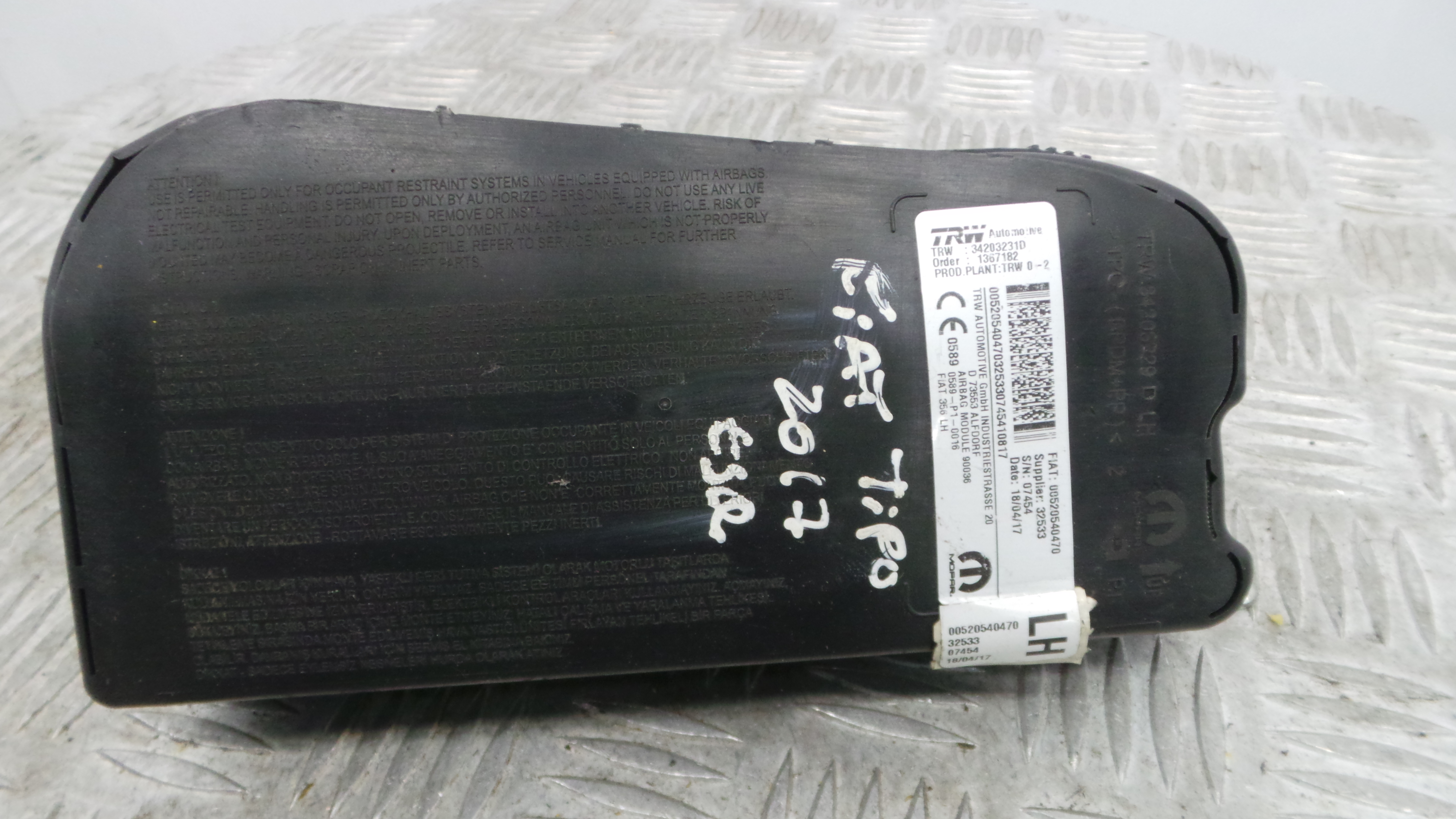 Airbag Banco Esq 520540470 - FIAT EGEA Hatchback (356_, 357_), TIPO Hatchback (356_, 357_)-37816590