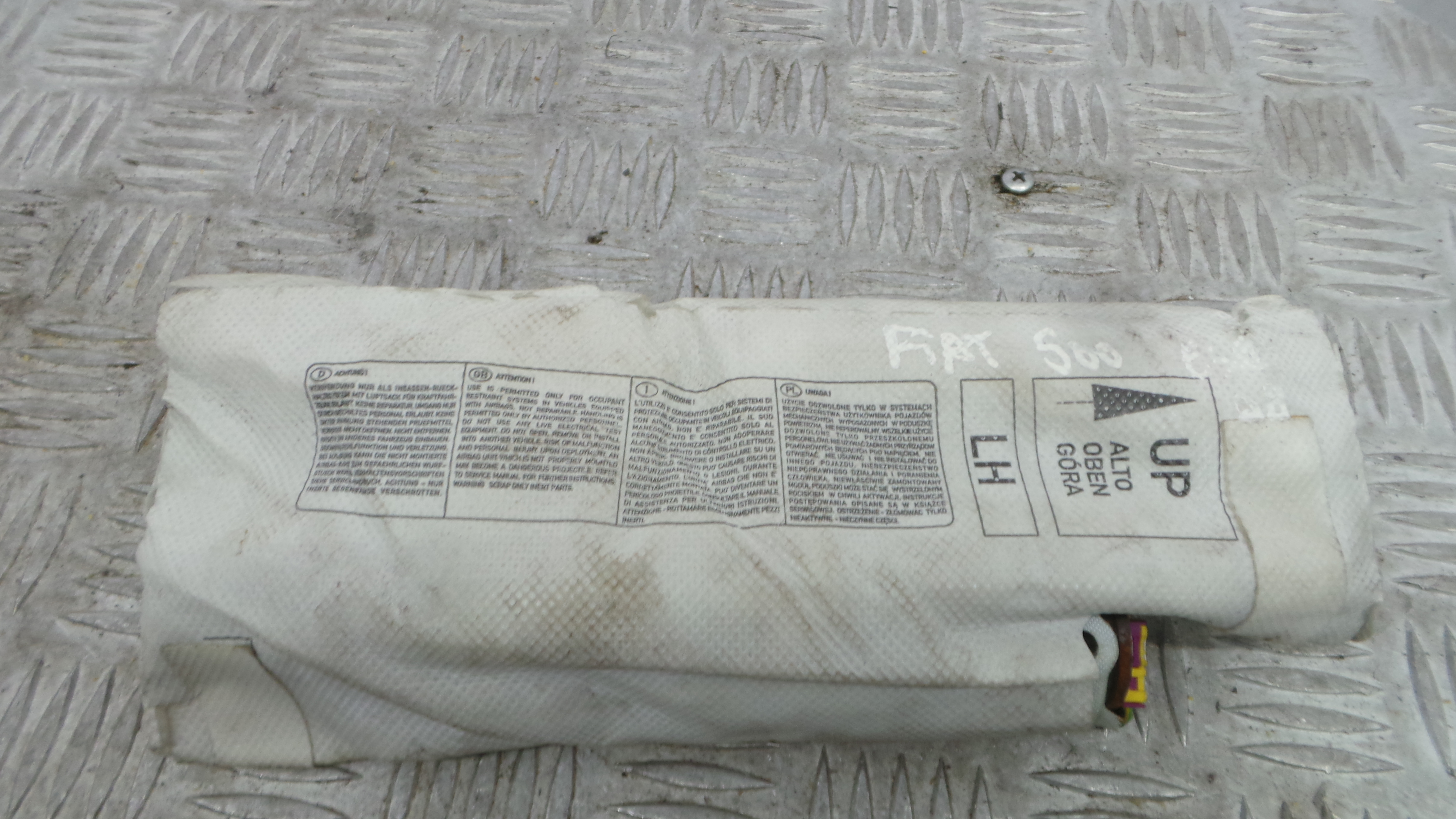 Airbag Banco Esq 34024858C - FIAT 500 (312_)-37816596