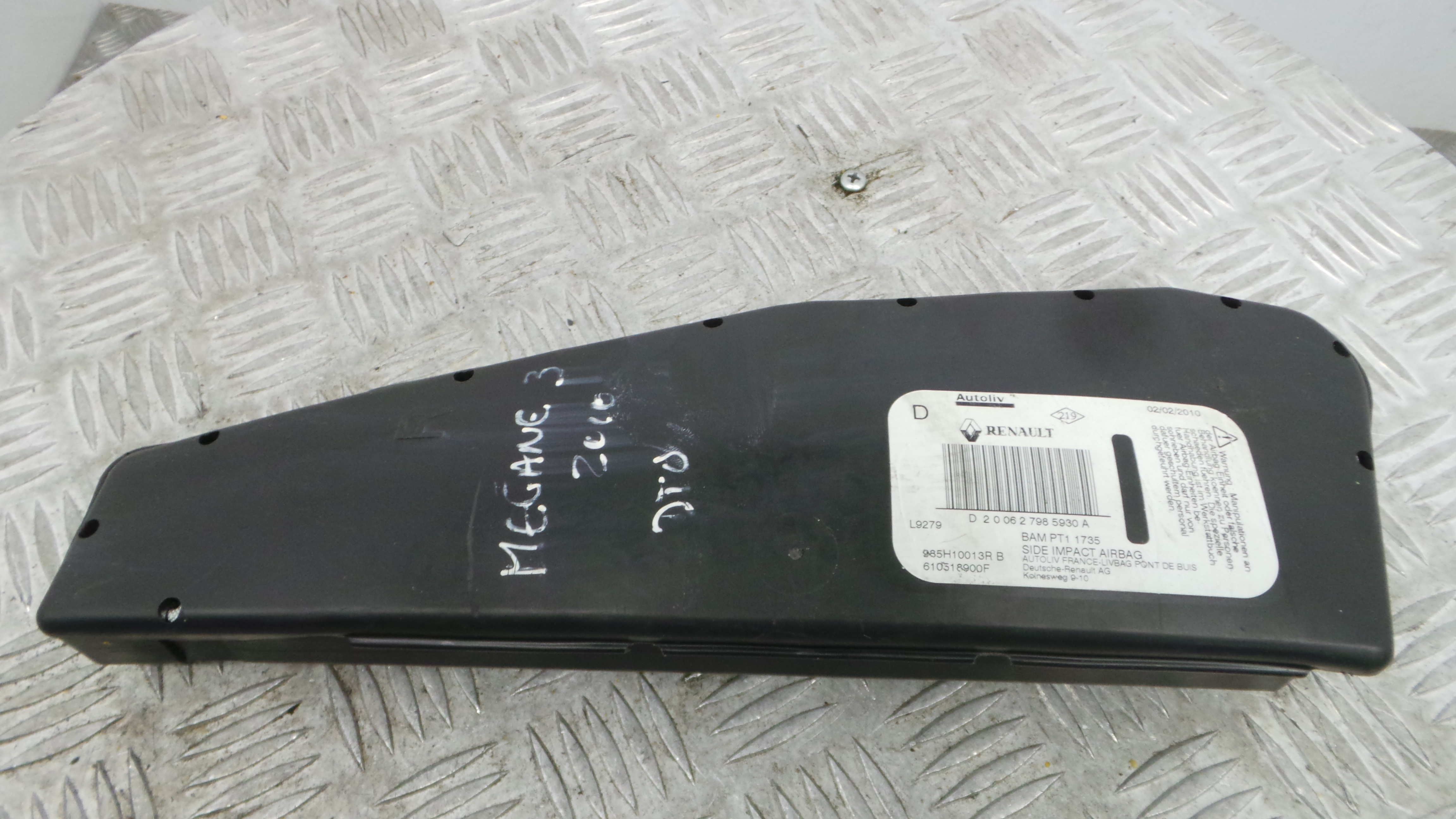 Airbag Banco Dto 610518900F - RENAULT MEGANE III Hatchback (BZ0/1_, B3_)-37816648 Airbag Banco Dto 610518900F - RENAULT MEGANE III Hatchback (BZ0/1_, B3_)-37816648