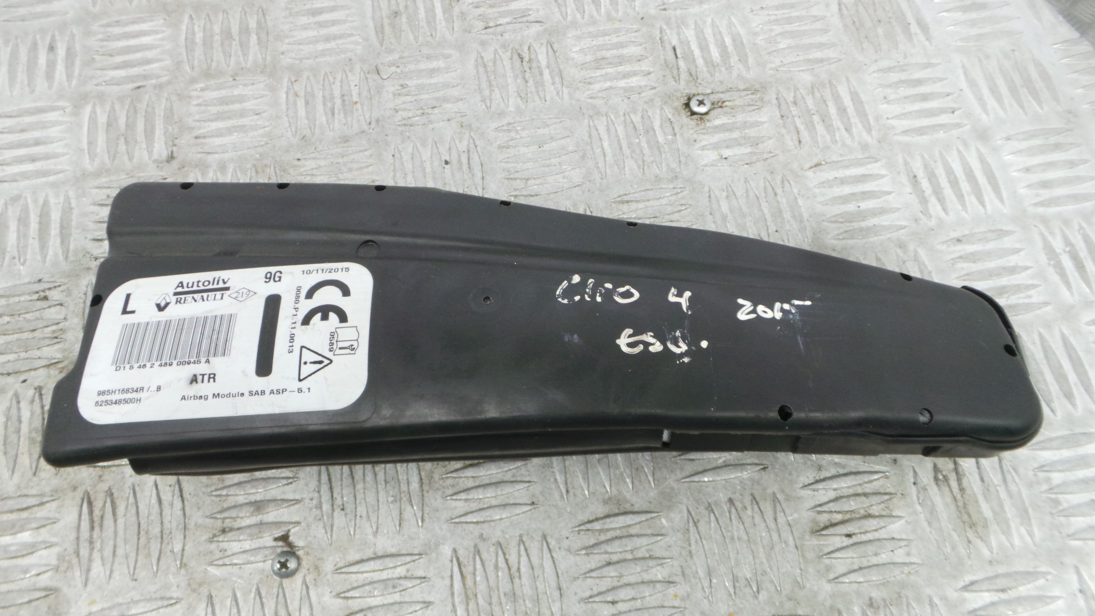 Airbag Banco Esq 625348500H - RENAULT CLIO IV (BH_)-37816657 Airbag Banco Esq 625348500H - RENAULT CLIO IV (BH_)-37816657