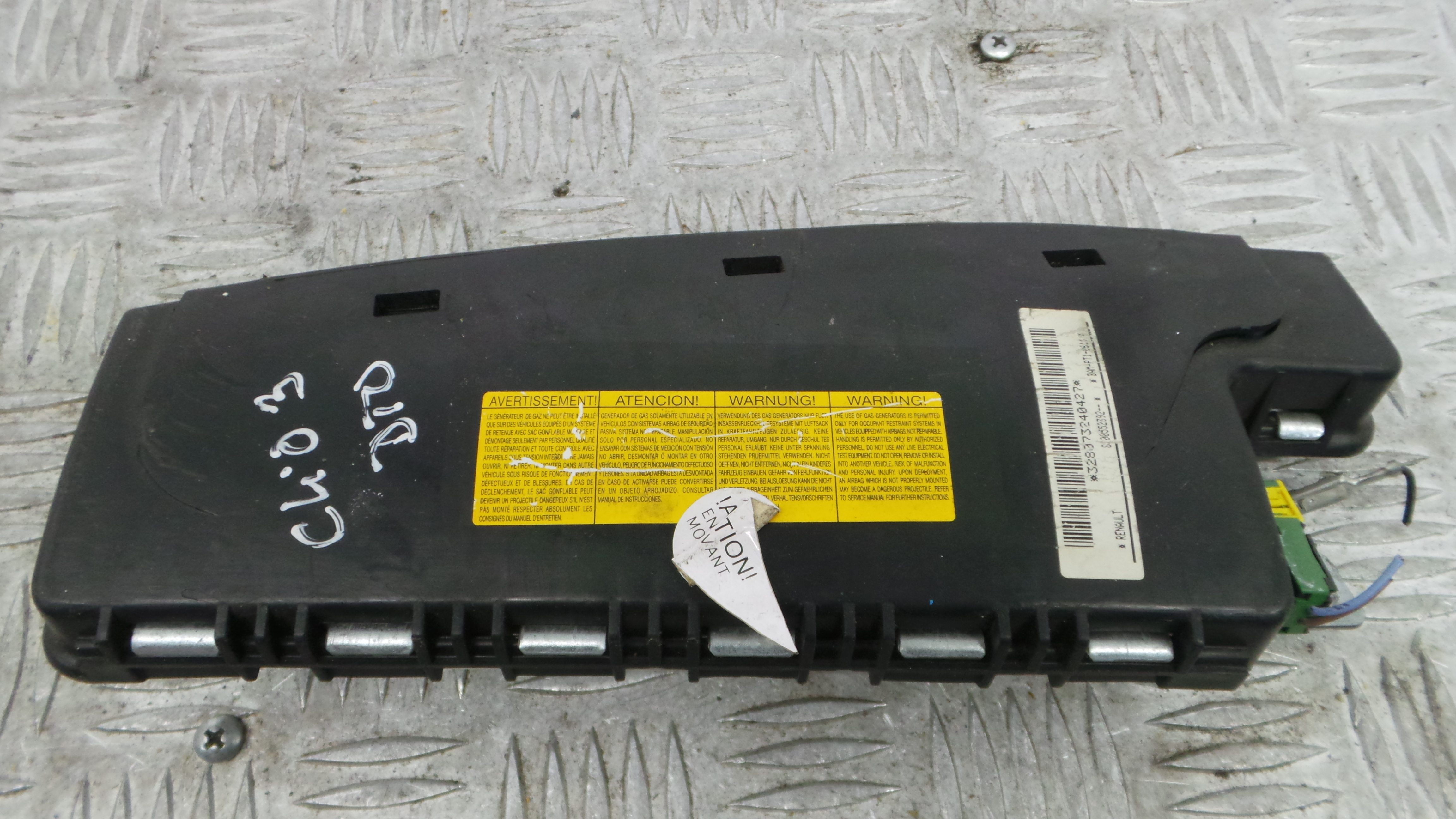 Airbag Banco Dto 8200552392 - RENAULT CLIO III (BR0/1, CR0/1)-37816672 Airbag Banco Dto 8200552392 - RENAULT CLIO III (BR0/1, CR0/1)-37816672