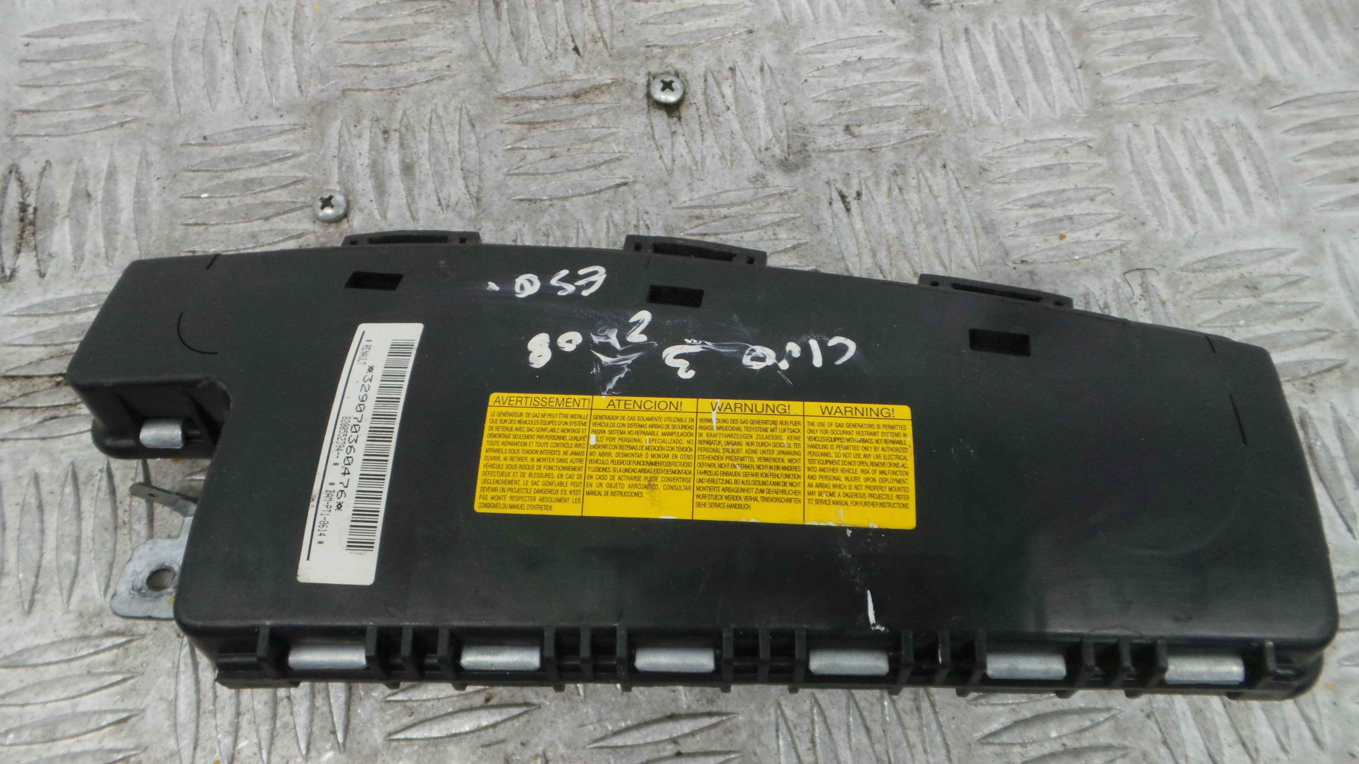Airbag Banco Esq 8200552394 - RENAULT CLIO III (BR0/1, CR0/1)-37816687 Airbag Banco Esq 8200552394 - RENAULT CLIO III (BR0/1, CR0/1)-37816687