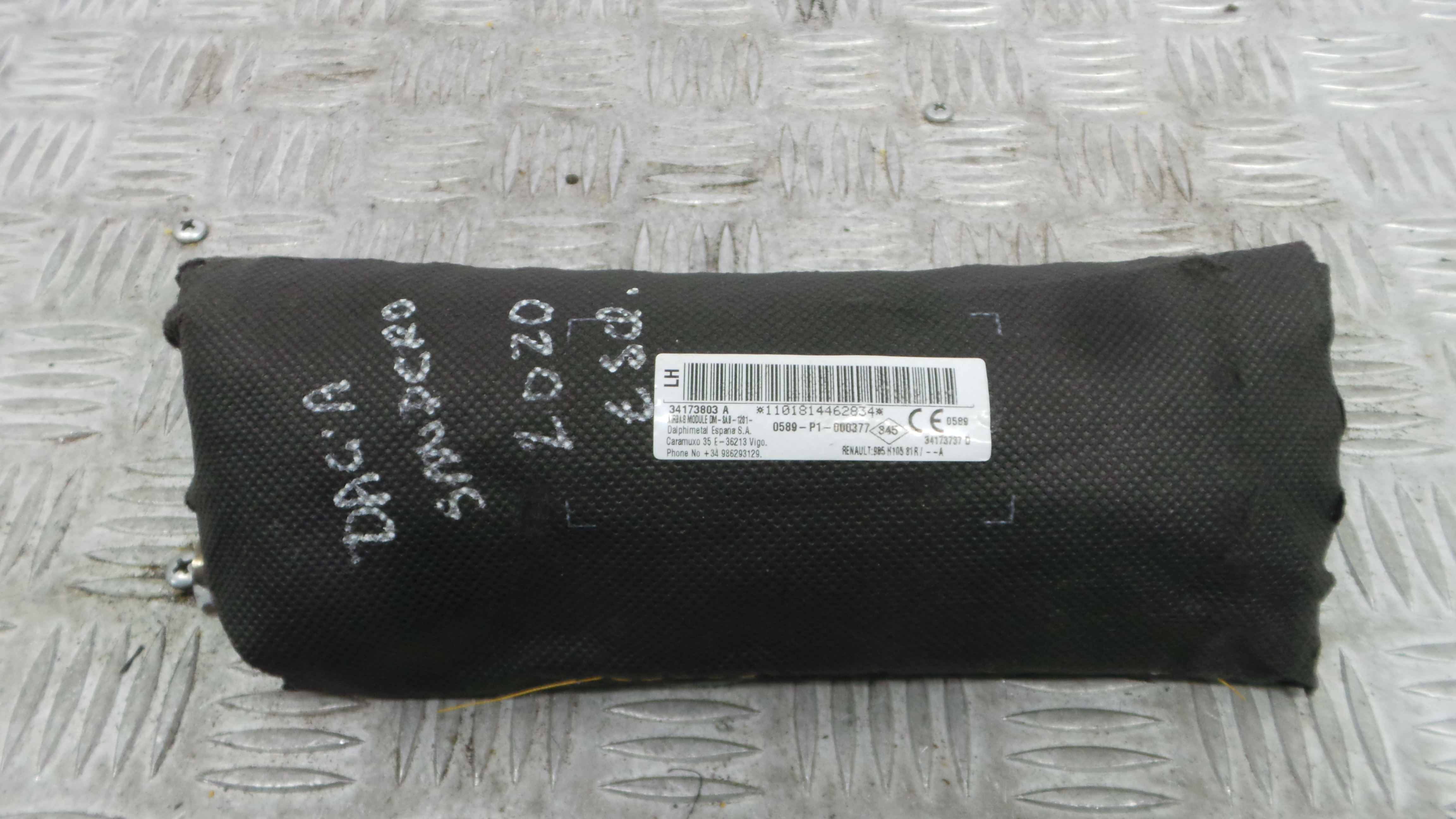 Airbag Banco Esq 985H10581R - DACIA SANDERO II-37816705 Airbag Banco Esq 985H10581R - DACIA SANDERO II-37816705