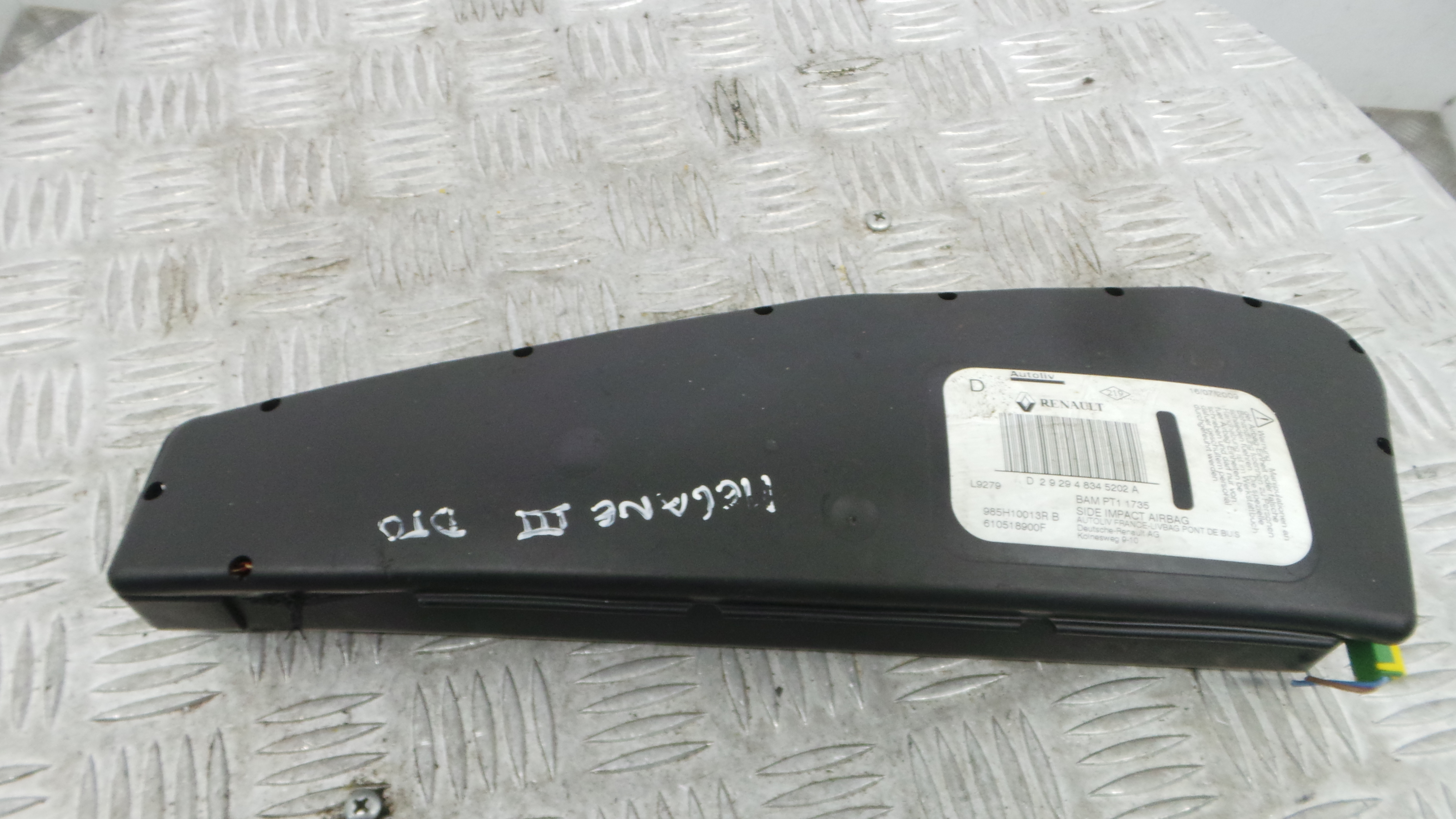 Airbag Banco Dto 610518900F - RENAULT MEGANE III Hatchback (BZ0/1_, B3_)-37819932 Airbag Banco Dto 610518900F - RENAULT MEGANE III Hatchback (BZ0/1_, B3_)-37819932
