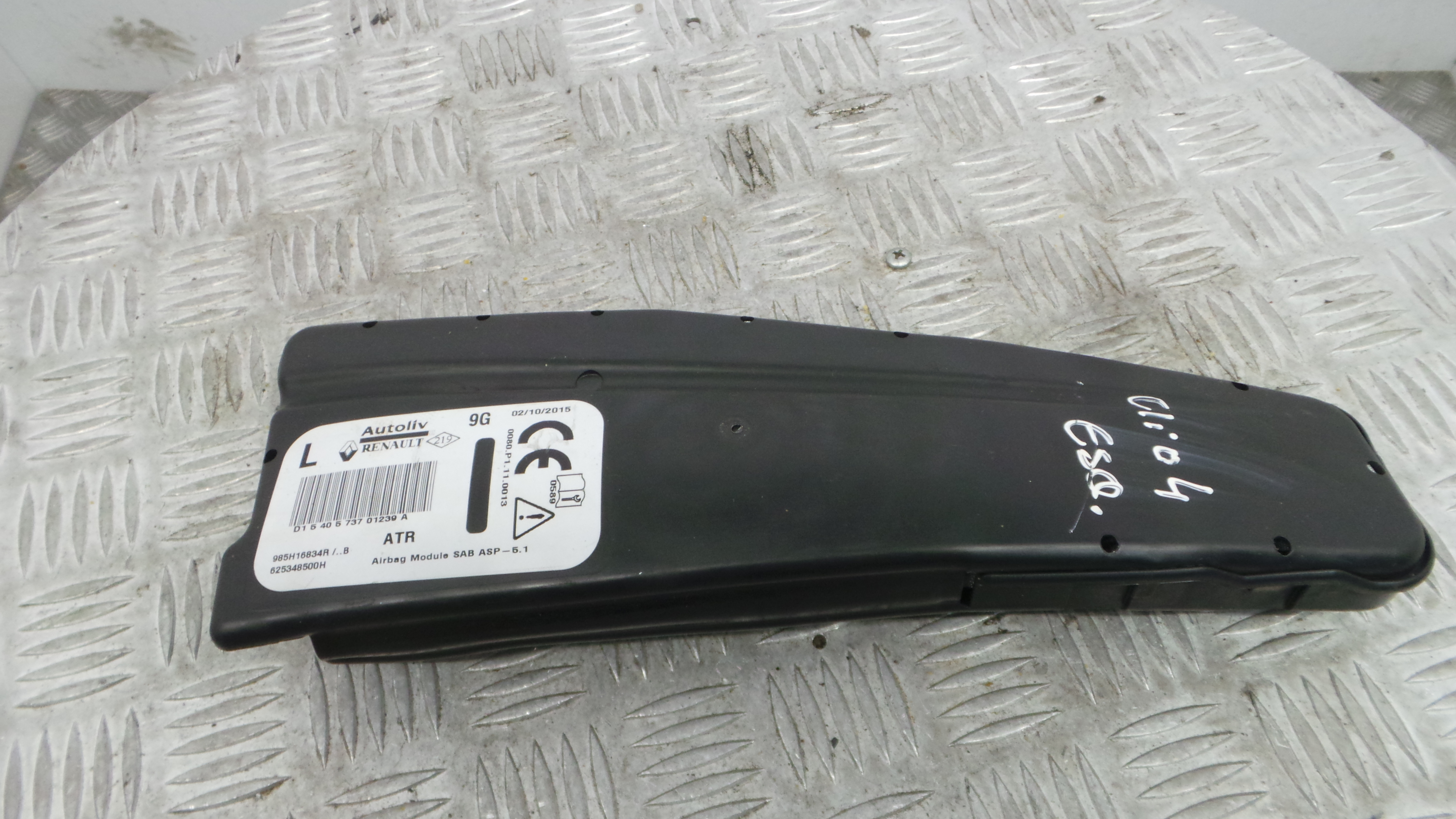 Airbag Banco Esq 625348500H - RENAULT CLIO IV (BH_)-37819943 Airbag Banco Esq 625348500H - RENAULT CLIO IV (BH_)-37819943