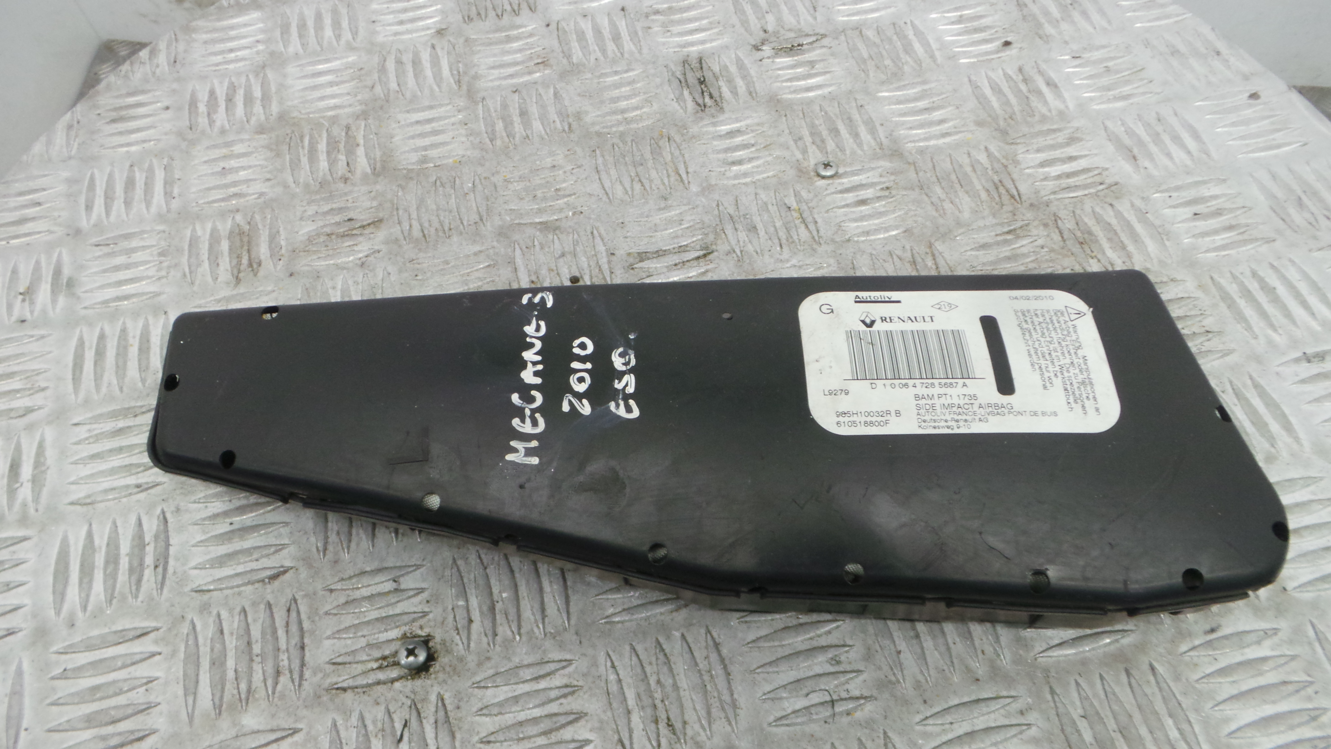 Airbag Banco Esq 610518800F - RENAULT MEGANE III Hatchback (BZ0/1_, B3_)-37819949 Airbag Banco Esq 610518800F - RENAULT MEGANE III Hatchback (BZ0/1_, B3_)-37819949