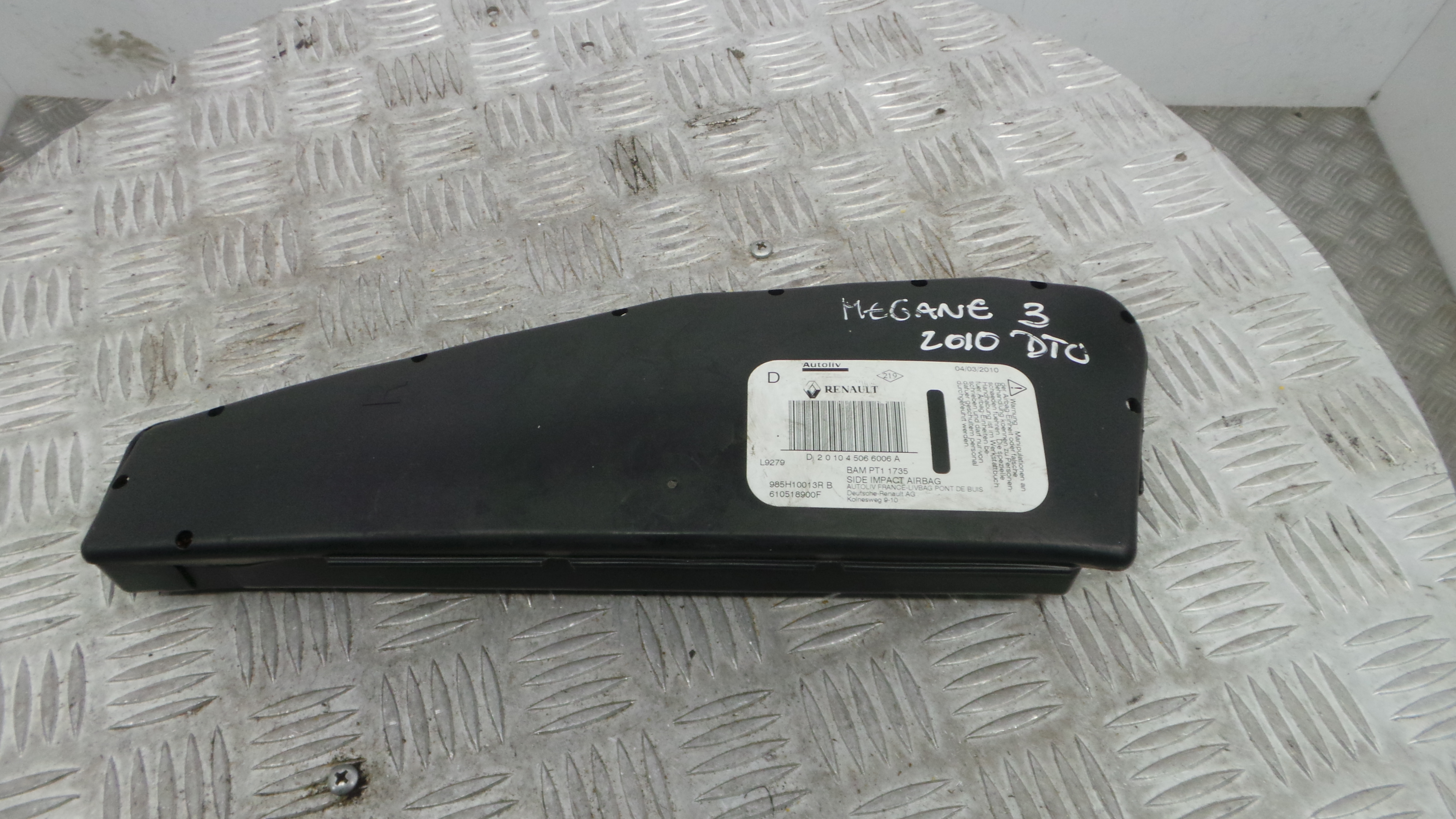 Airbag Banco Dto 610518900F - RENAULT MEGANE III Grandtour (KZ0/1)-37819960