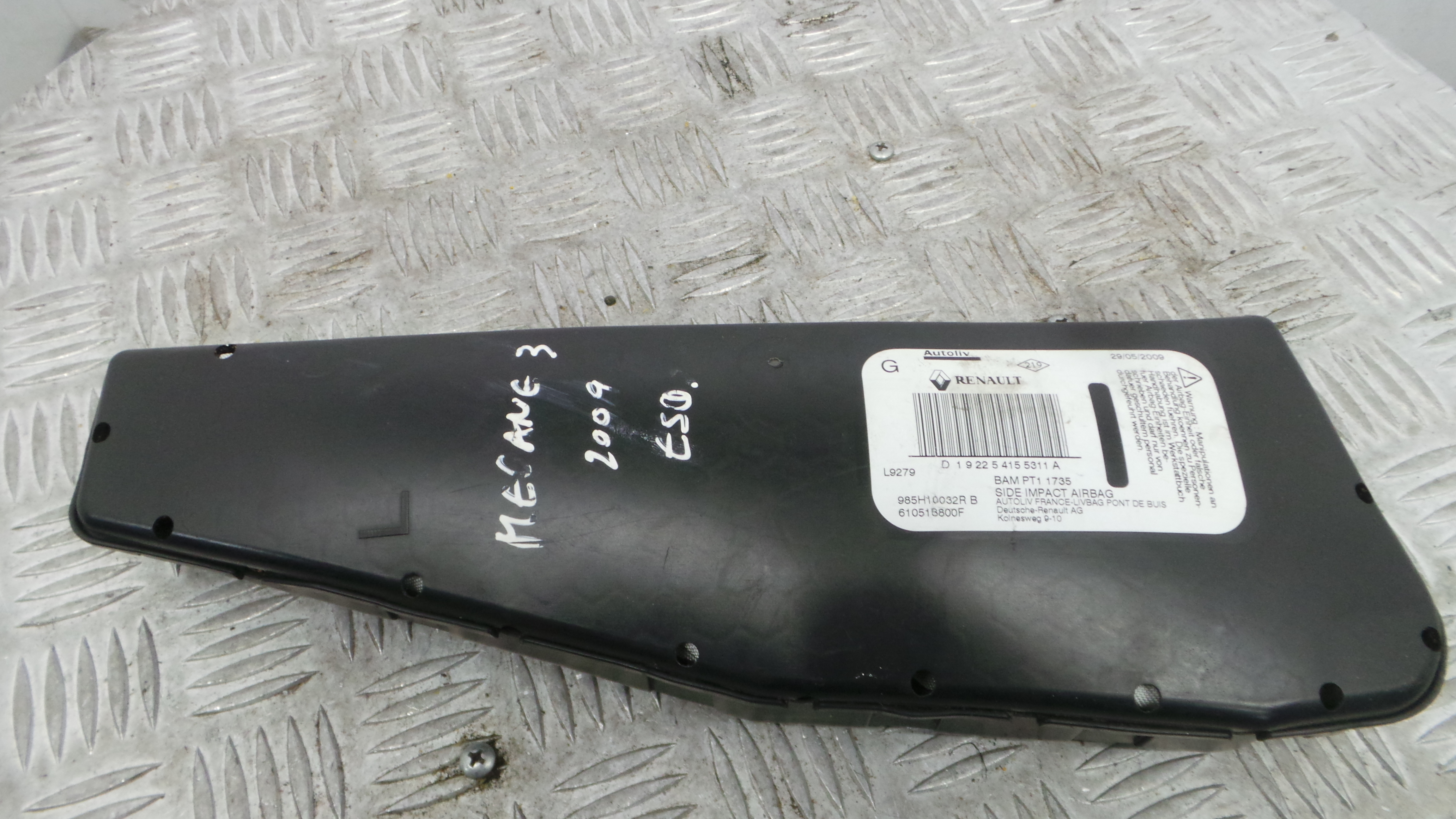 Airbag Banco Dto 610518900F - RENAULT MEGANE III Hatchback (BZ0/1_, B3_)-37819963 Airbag Banco Dto 610518900F - RENAULT MEGANE III Hatchback (BZ0/1_, B3_)-37819963