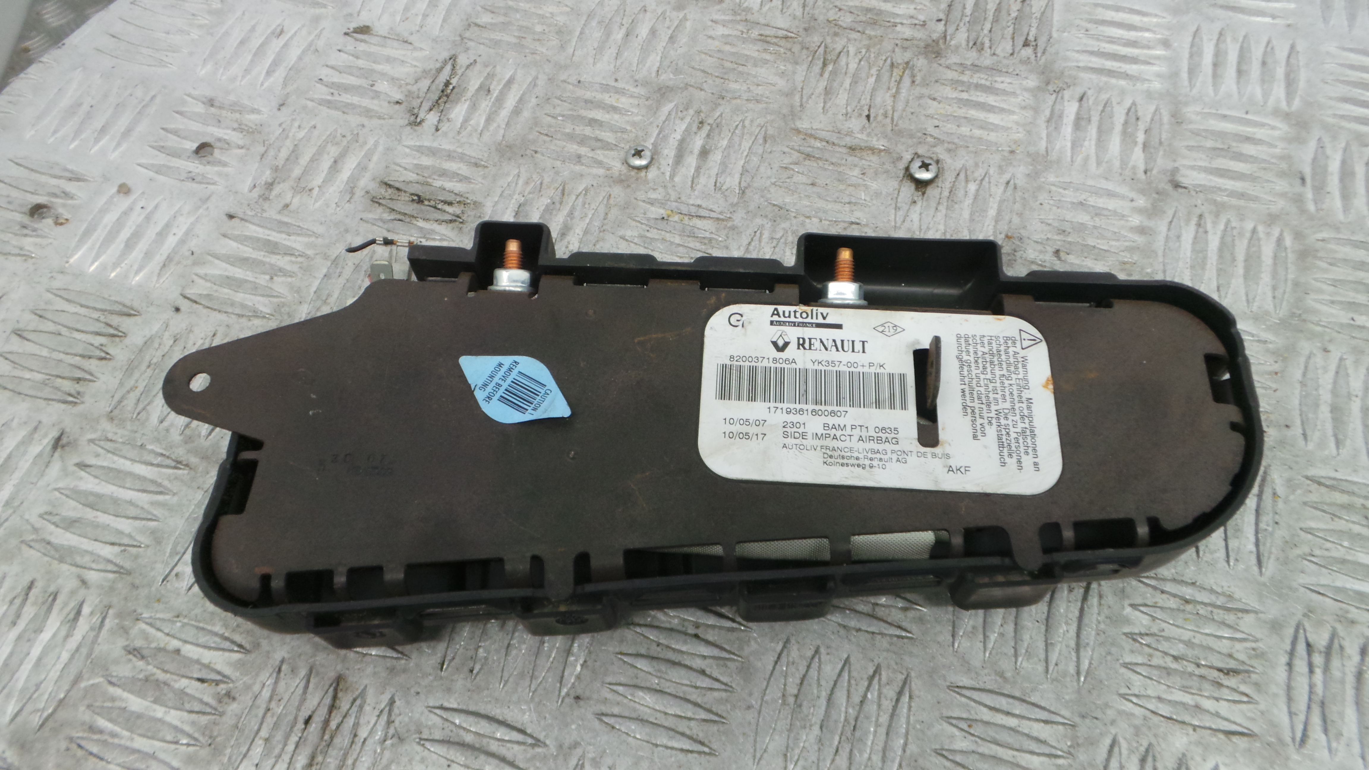 Airbag Banco Esq 8200371806A - RENAULT SCÉNIC II (JM0/1_)-37820004 Airbag Banco Esq 8200371806A - RENAULT SCÉNIC II (JM0/1_)-37820004