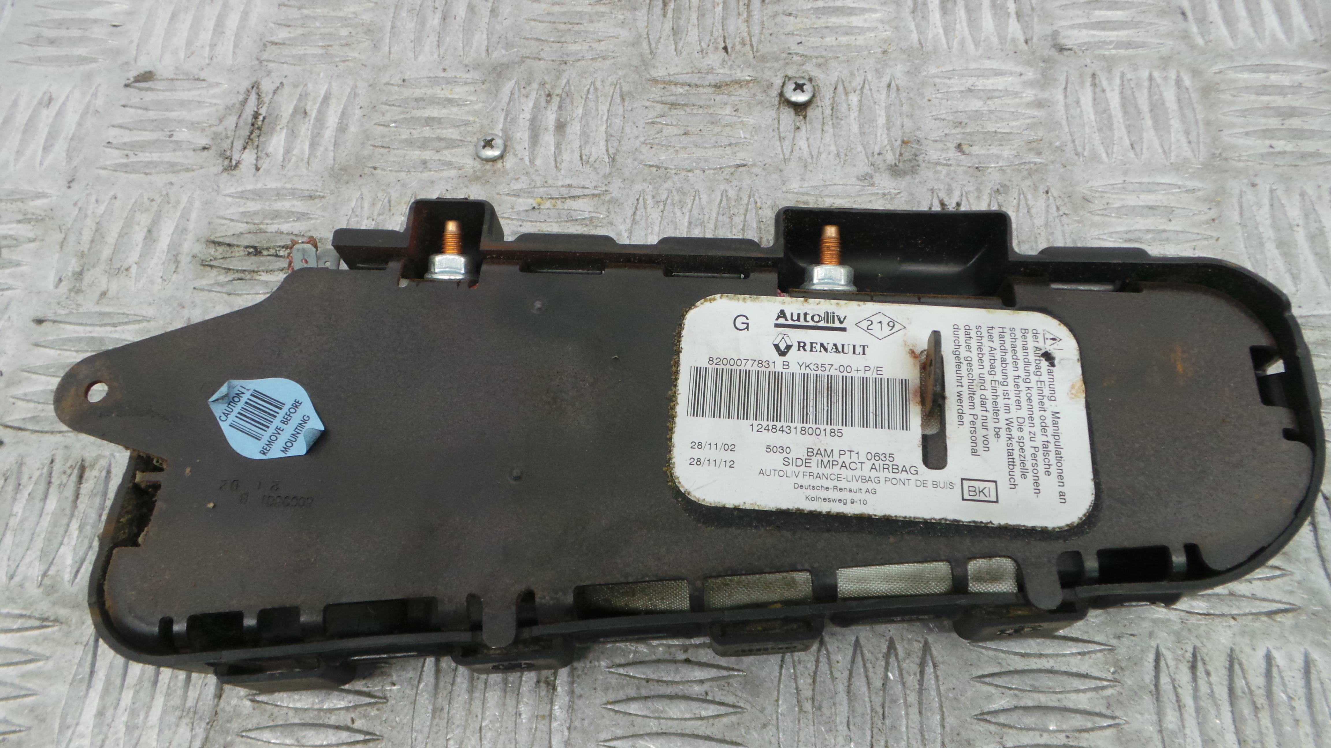 Airbag Banco Esq 8200077831B - RENAULT MEGANE II (BM0/1_, CM0/1_)-37820055 Airbag Banco Esq 8200077831B - RENAULT MEGANE II (BM0/1_, CM0/1_)-37820055