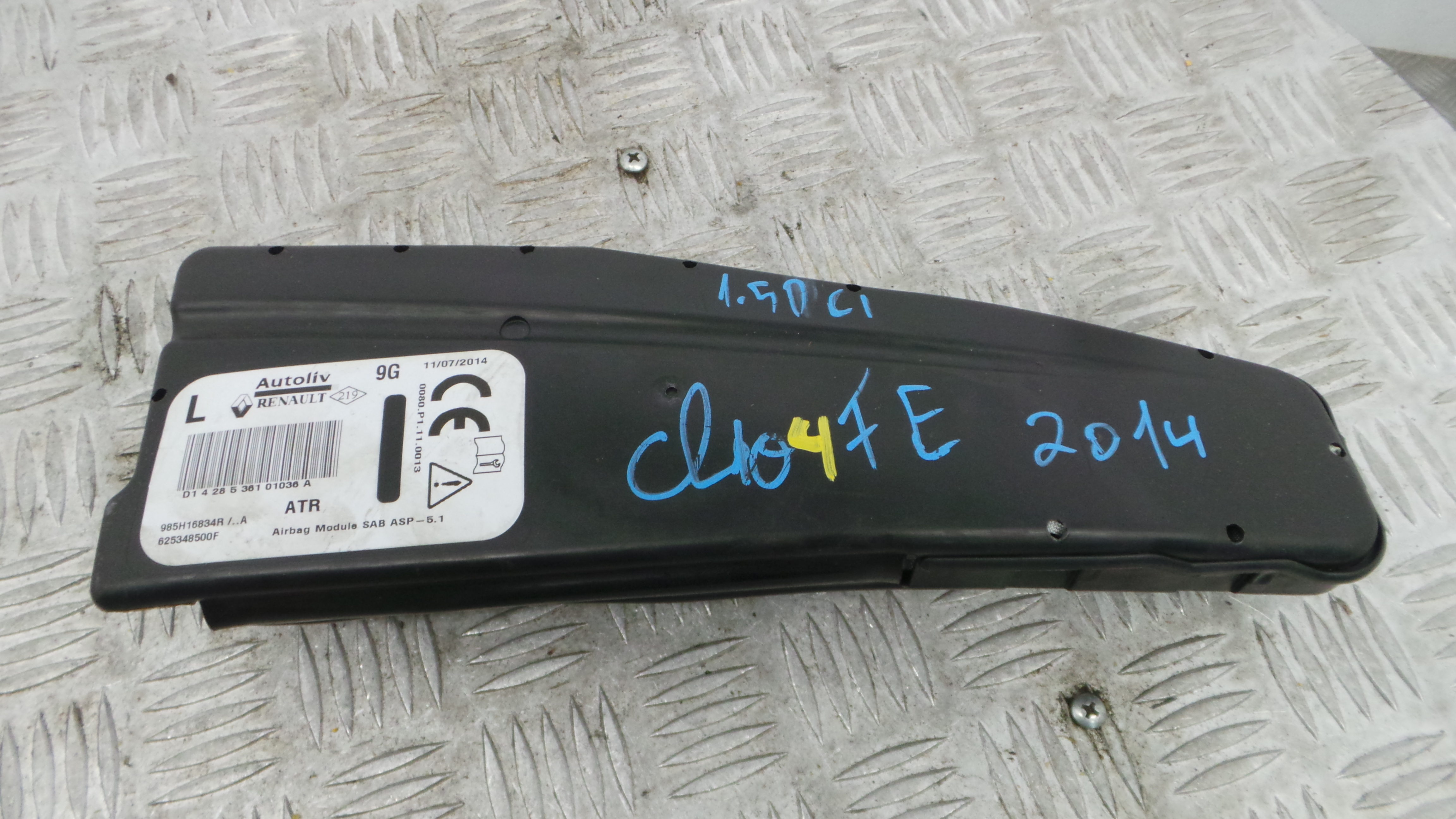 Airbag Banco Esq 625348500F - RENAULT CLIO IV (BH_)-37820067 Airbag Banco Esq 625348500F - RENAULT CLIO IV (BH_)-37820067