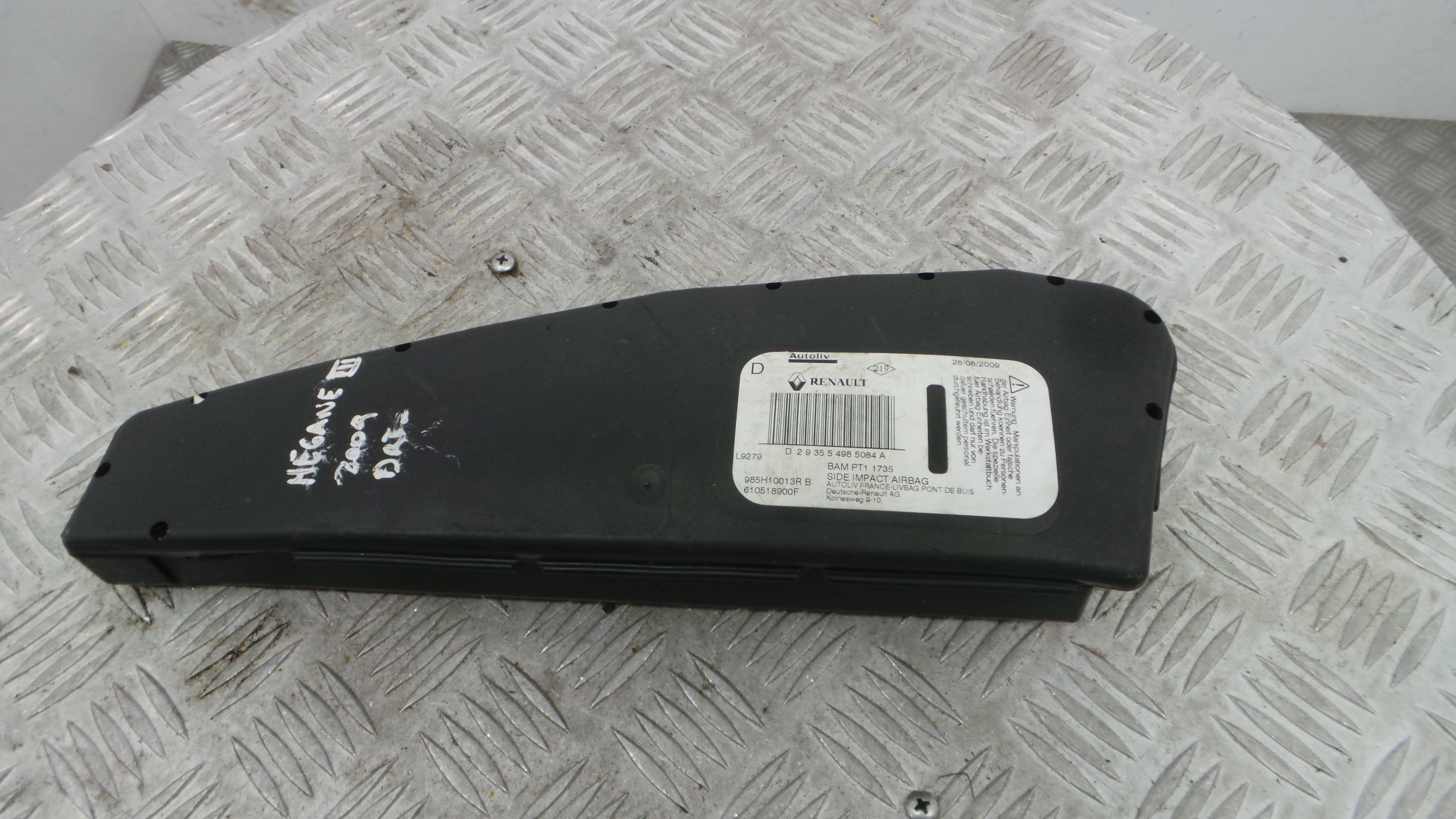 Airbag Banco Dto 610518900F - RENAULT MEGANE III Hatchback (BZ0/1_, B3_)-37820073 Airbag Banco Dto 610518900F - RENAULT MEGANE III Hatchback (BZ0/1_, B3_)-37820073