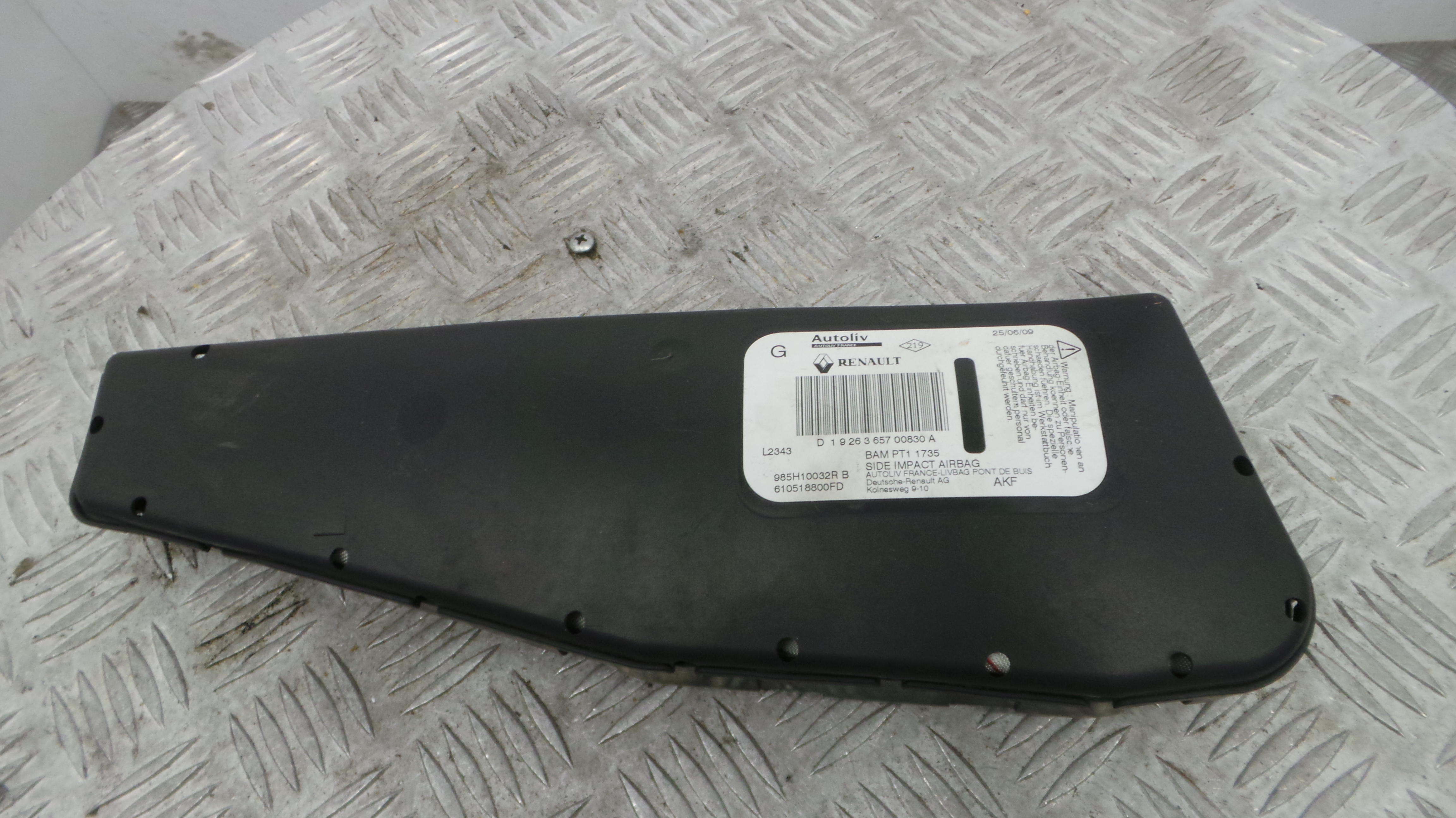 Airbag Banco Esq 610518800FD - RENAULT SCÉNIC III (JZ0/1_)-37820081 Airbag Banco Esq 610518800FD - RENAULT SCÉNIC III (JZ0/1_)-37820081