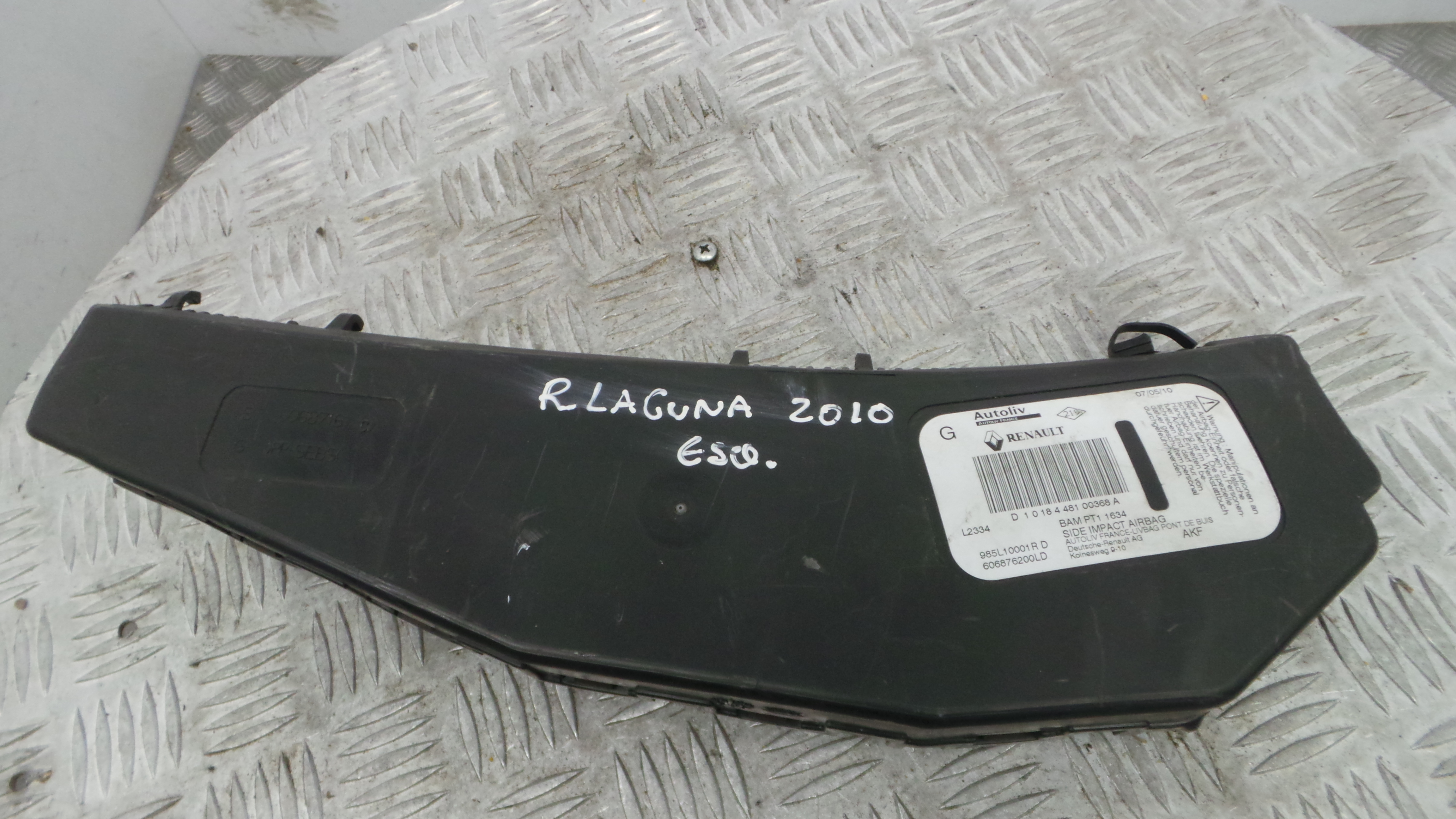 Airbag Banco Esq 606876200LD - RENAULT LAGUNA III (BT0/1)-37820084 Airbag Banco Esq 606876200LD - RENAULT LAGUNA III (BT0/1)-37820084