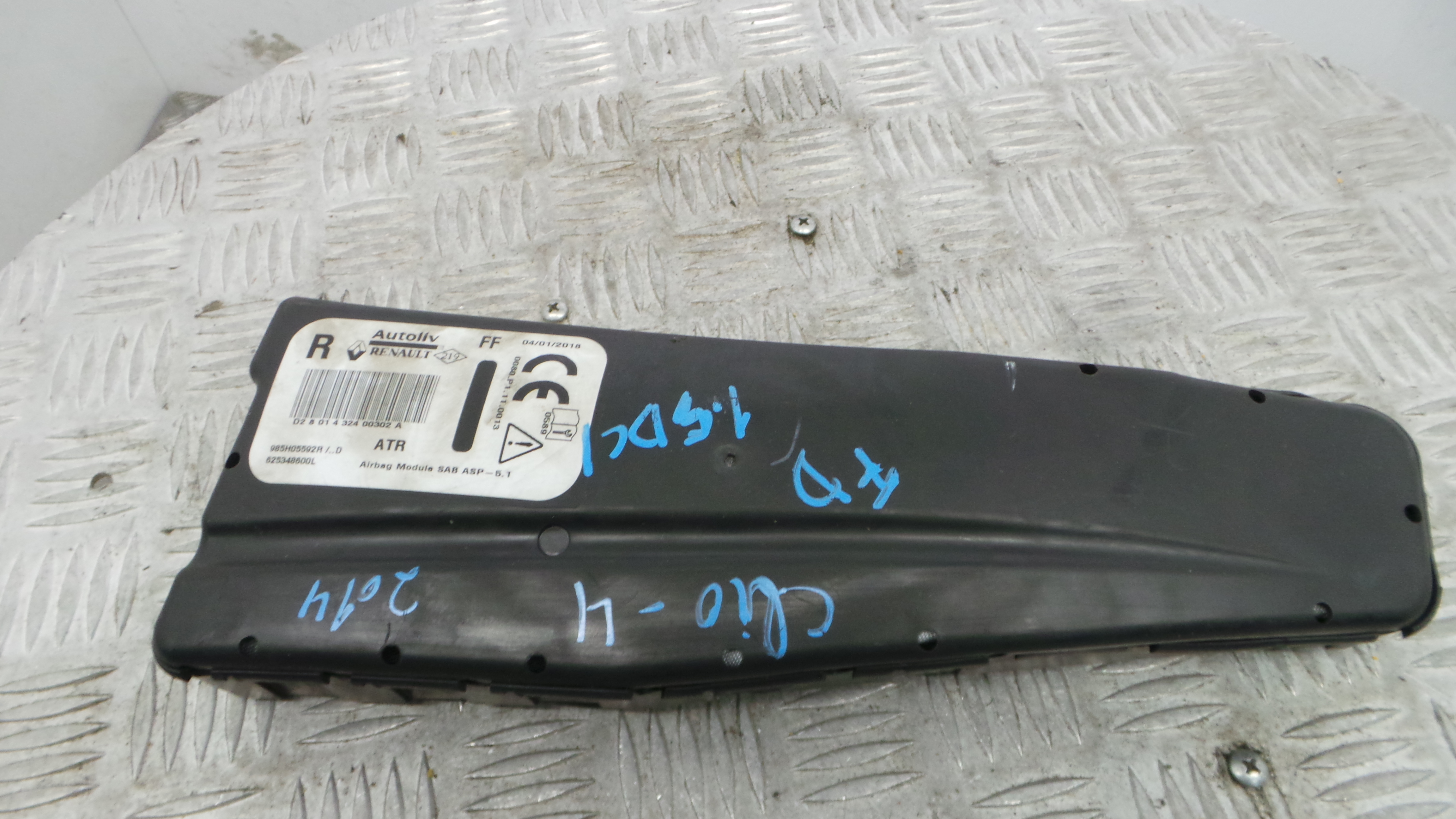 Airbag Banco Dto 625348600L - RENAULT CLIO IV (BH_)-37820087 Airbag Banco Dto 625348600L - RENAULT CLIO IV (BH_)-37820087