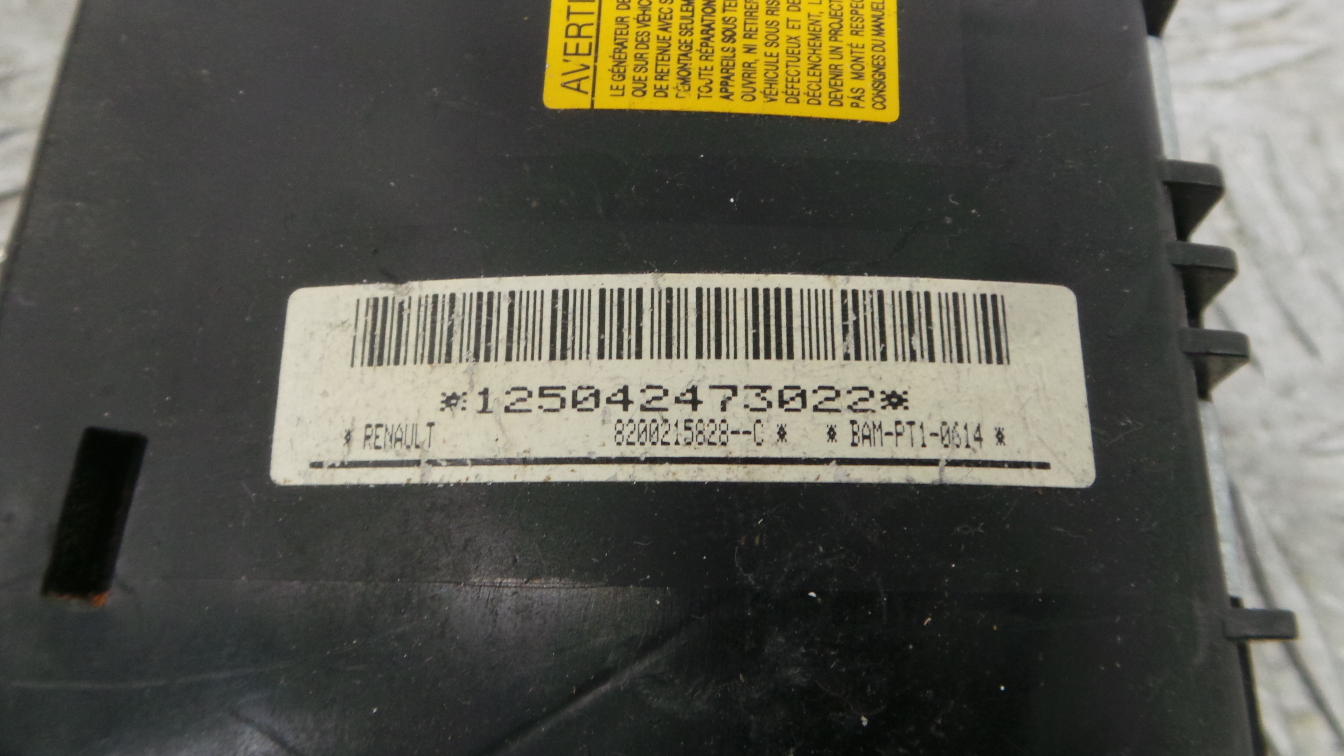 Airbag Banco Esq 8200215828C - RENAULT MODUS / GRAND MODUS (F/JP0_)-37820108