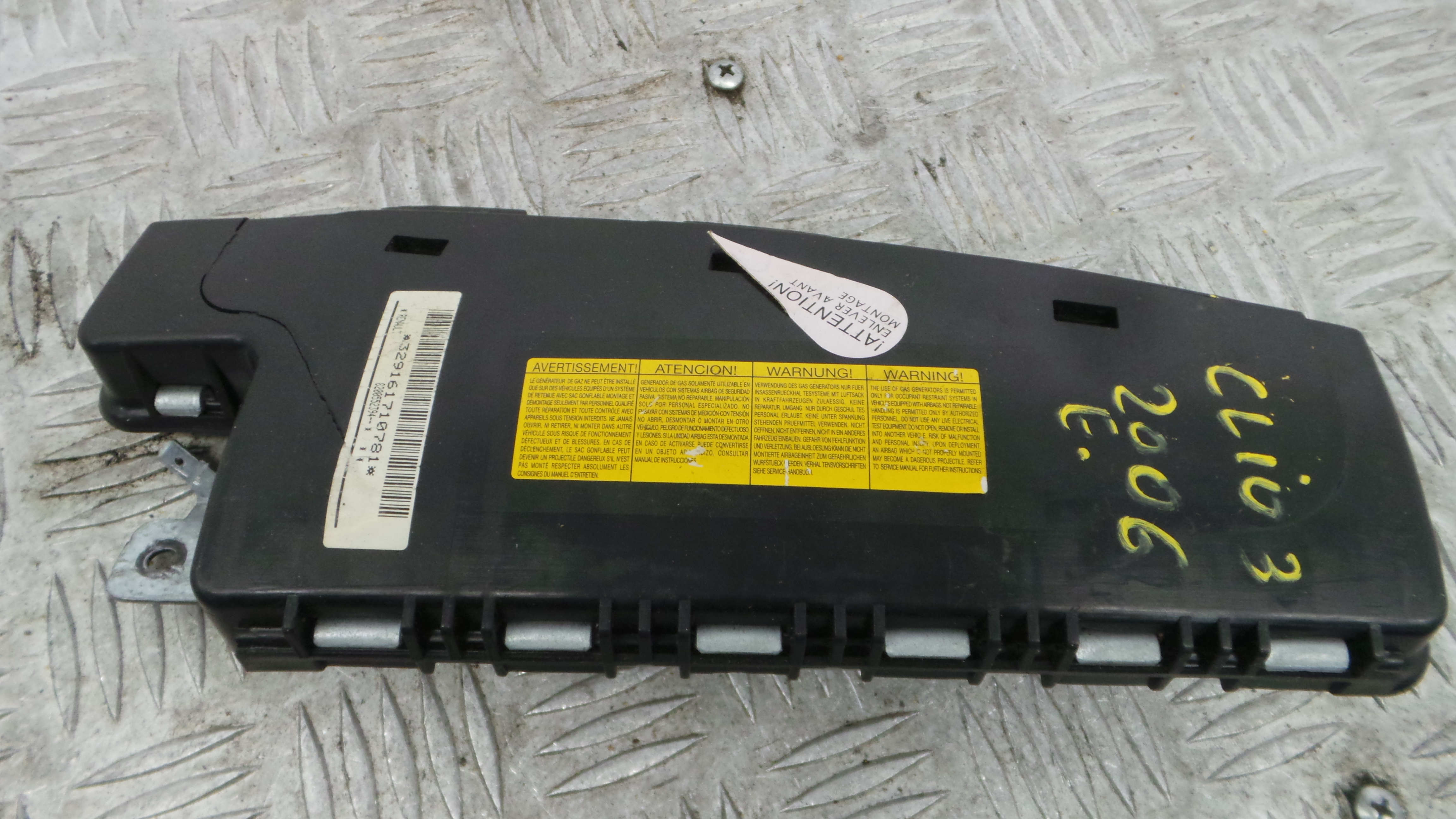 Airbag Banco Dto 8200552392 – RENAULT CLIO III (BR0/1, CR0/1) Airbag Banco Dto 8200552392 – RENAULT CLIO III (BR0/1, CR0/1)