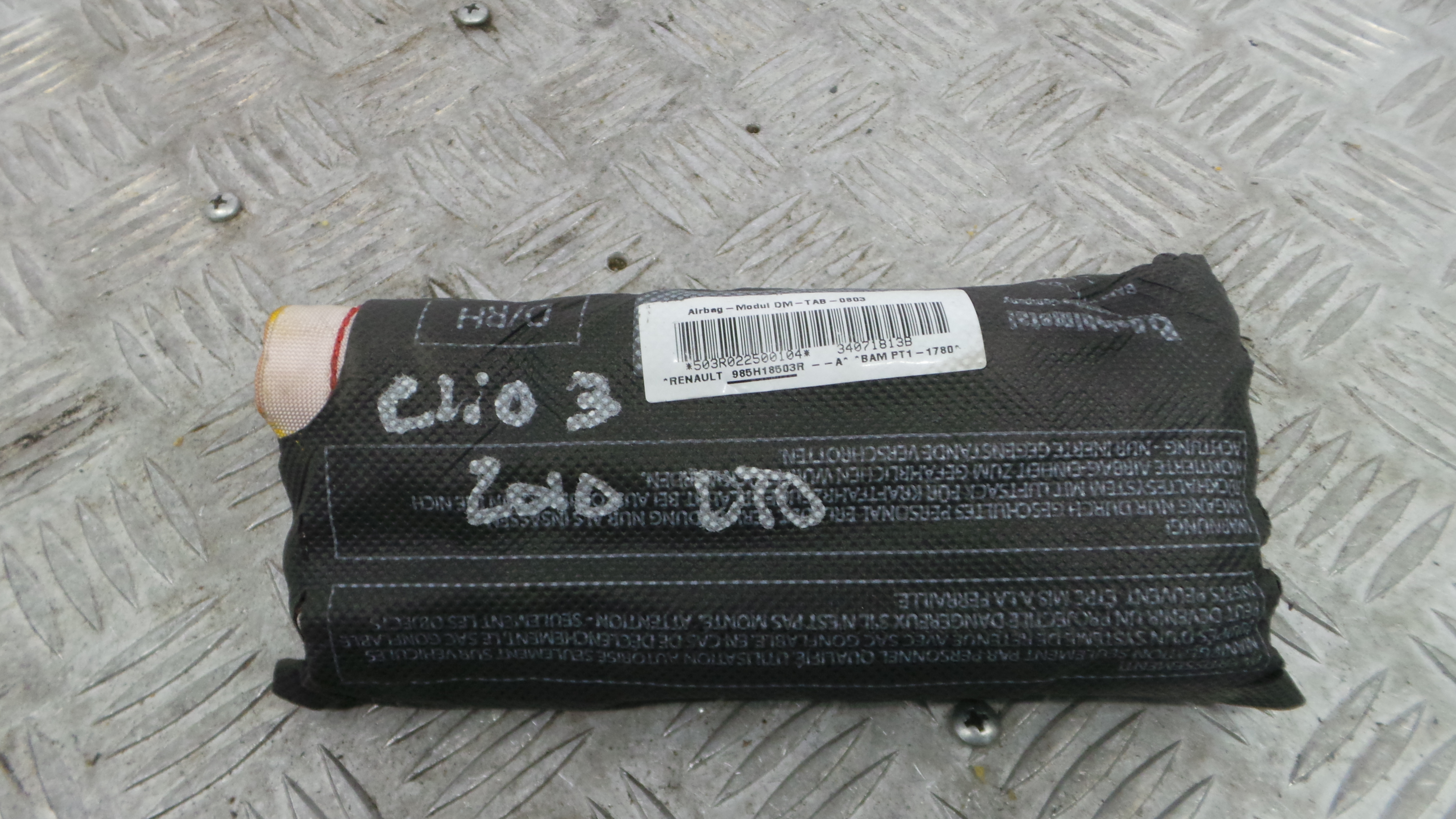 Airbag Banco Dto 985H18503R - RENAULT CLIO III (BR0/1, CR0/1)-37820126