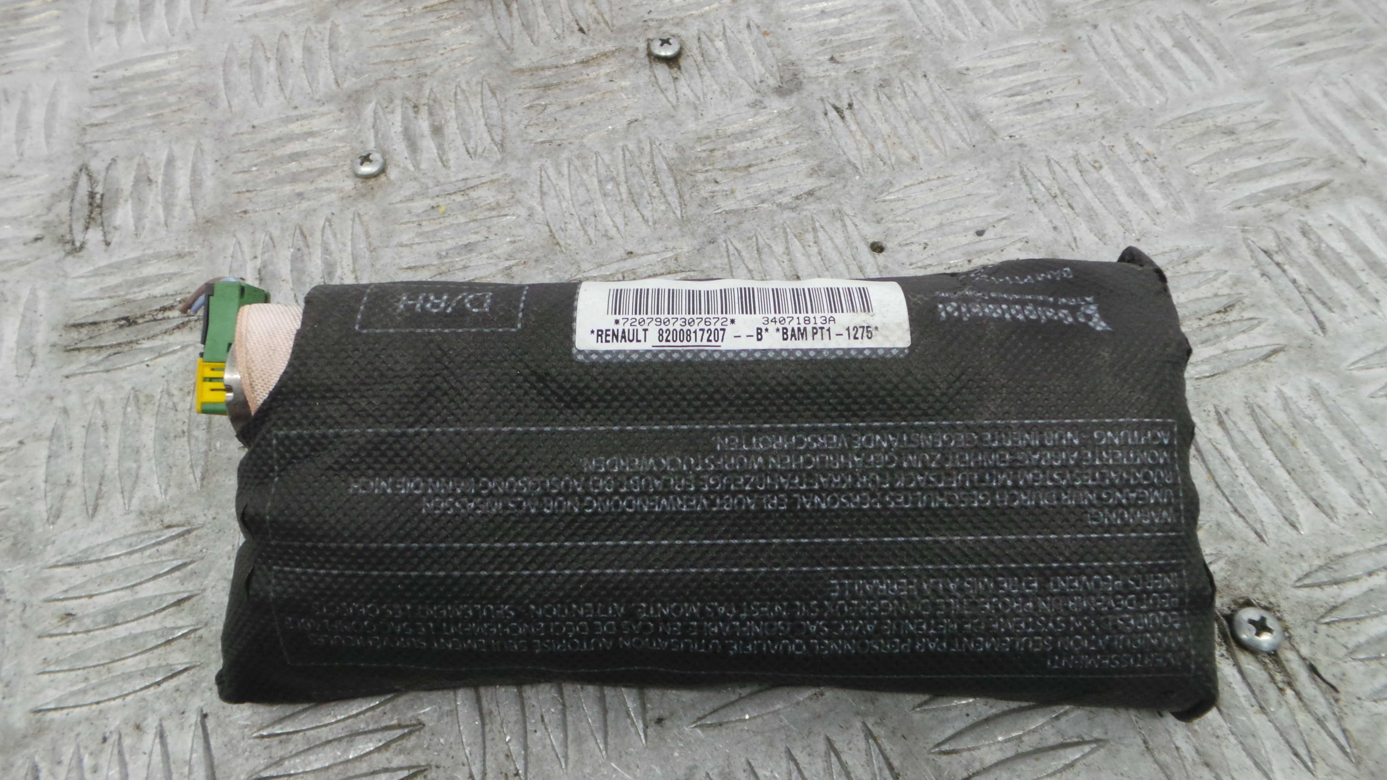 Airbag Banco Dto 8200817207B - RENAULT CLIO III (BR0/1, CR0/1)-37820199