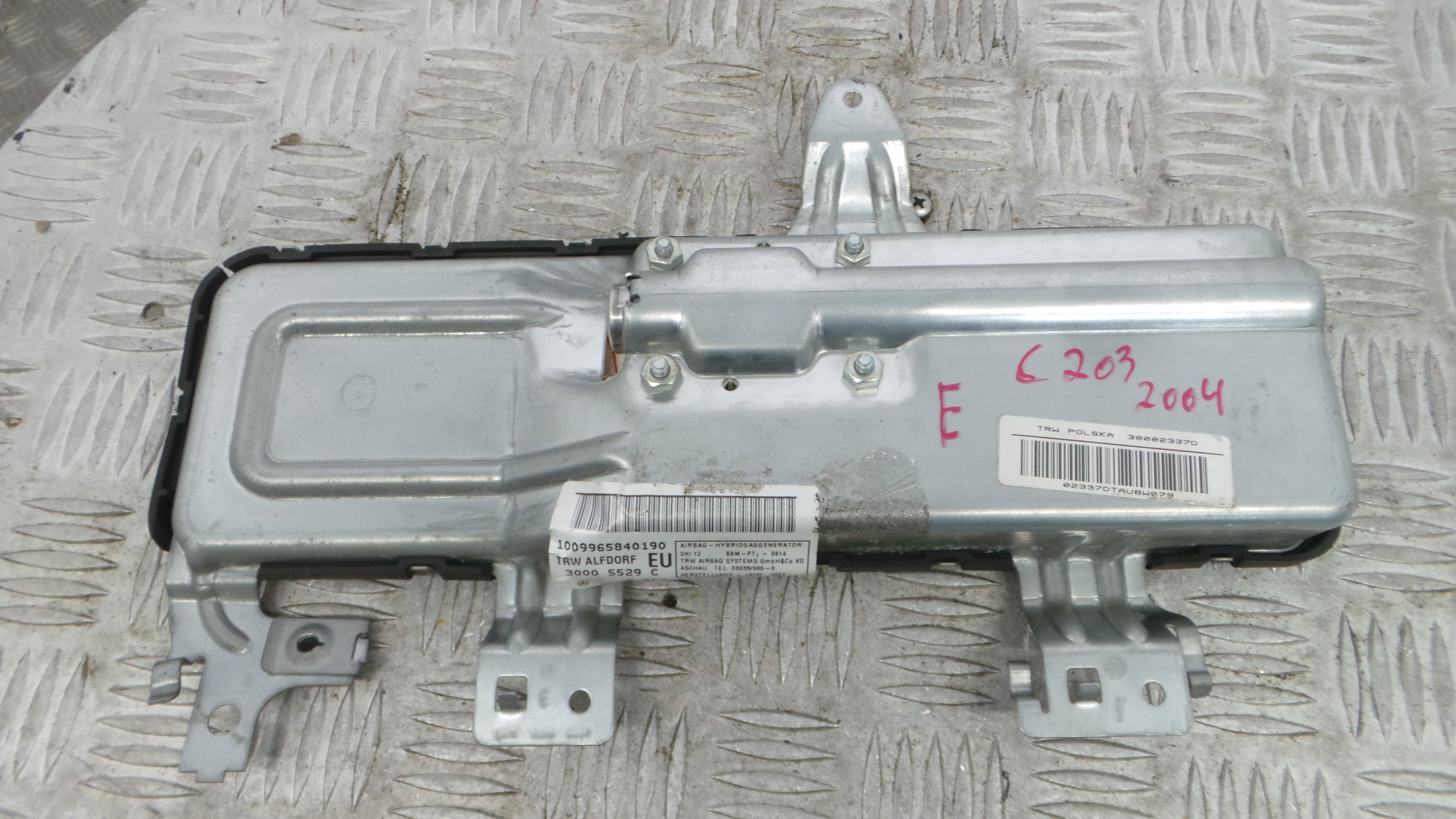 Airbag Banco Esq A2038602105 - MERCEDES-BENZ C-CLASS Coupé (CL203), C-CLASS Coupe Sport (CL203), C--37820205