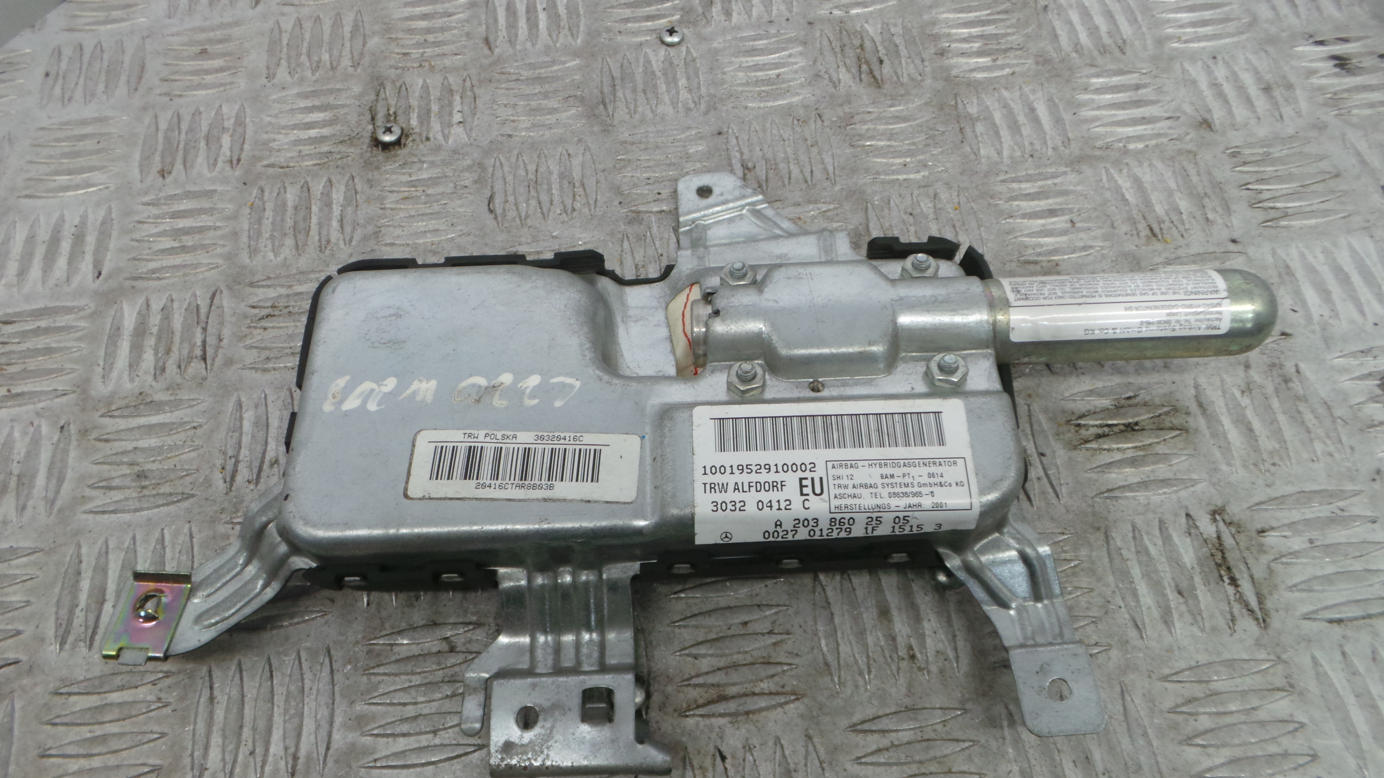 Airbag Banco Esq A2038602505 - MERCEDES-BENZ C-CLASS (W203)-37820225