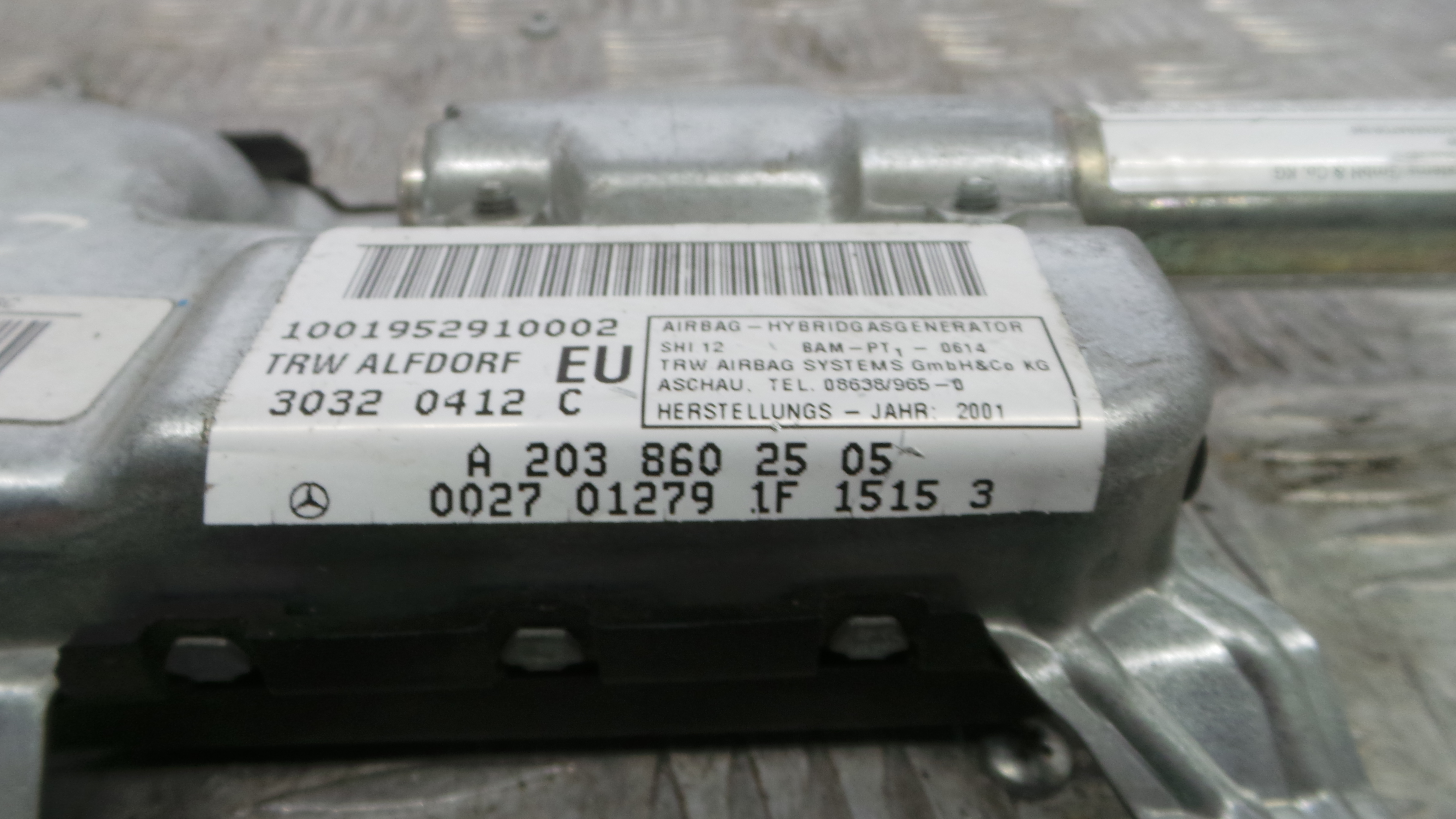 Airbag Banco Esq A2038602505 - MERCEDES-BENZ C-CLASS (W203)-37820225