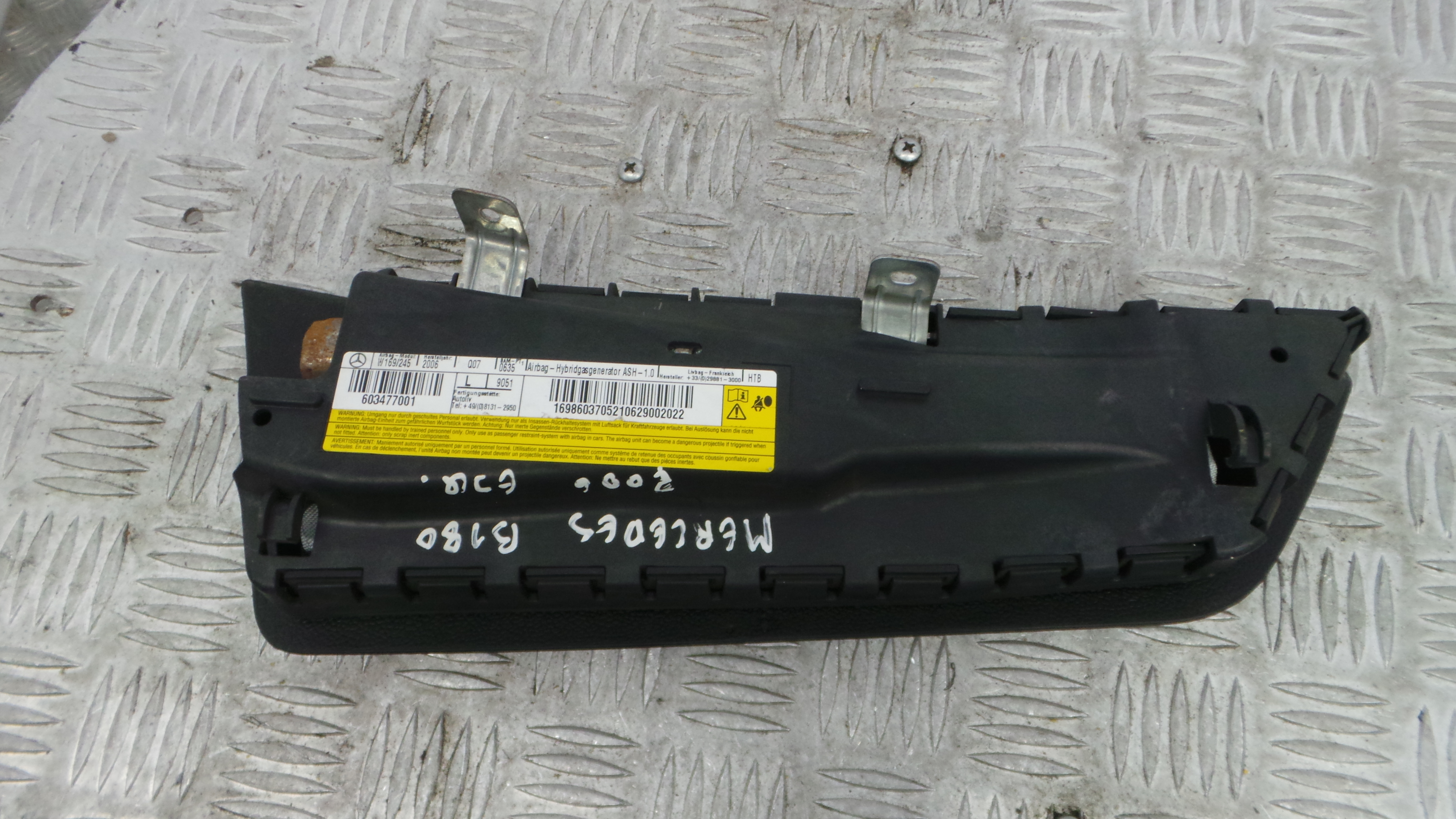 Airbag Banco Esq 1698603705 - MERCEDES-BENZ B-CLASS Sports Tourer (W245)-37820228