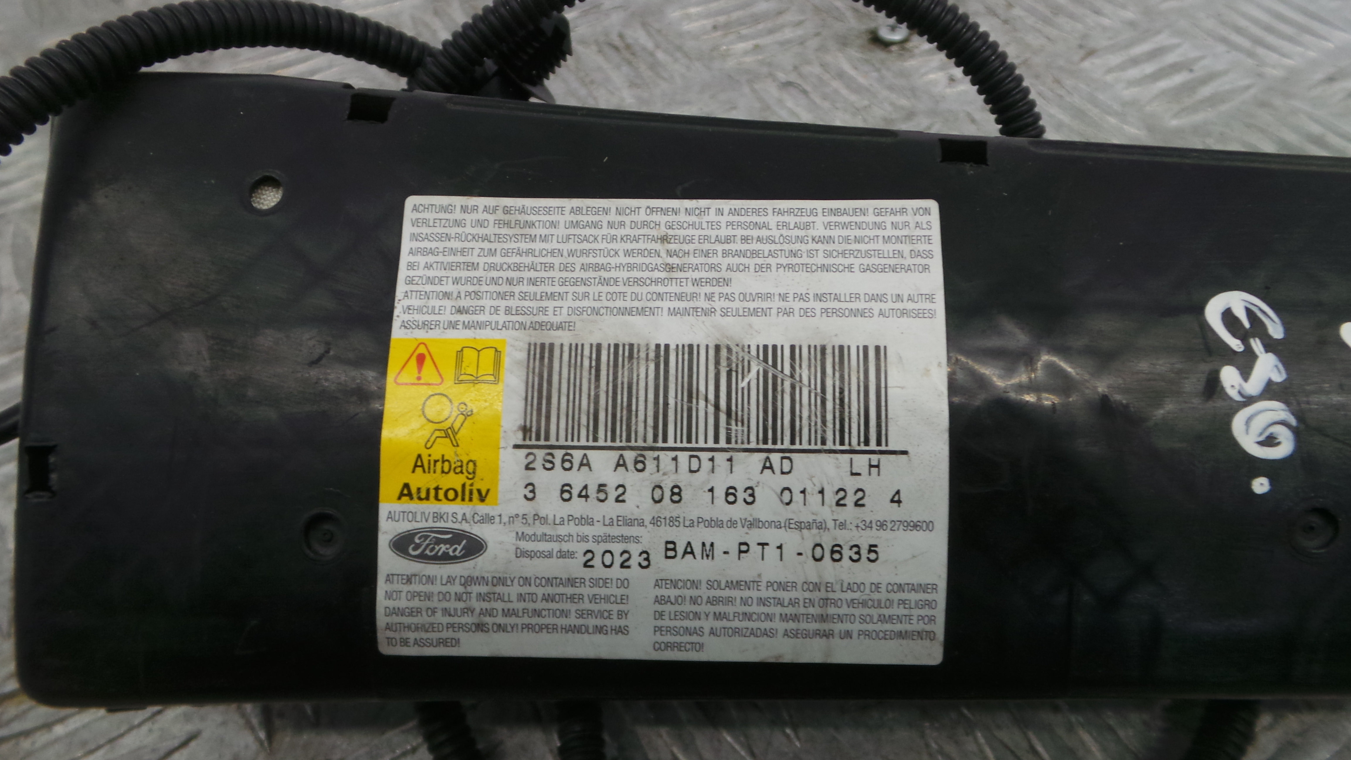 Airbag Banco Esq 2S6A-A611D11-AD - FORD FIESTA V (JH_, JD_)-37820736