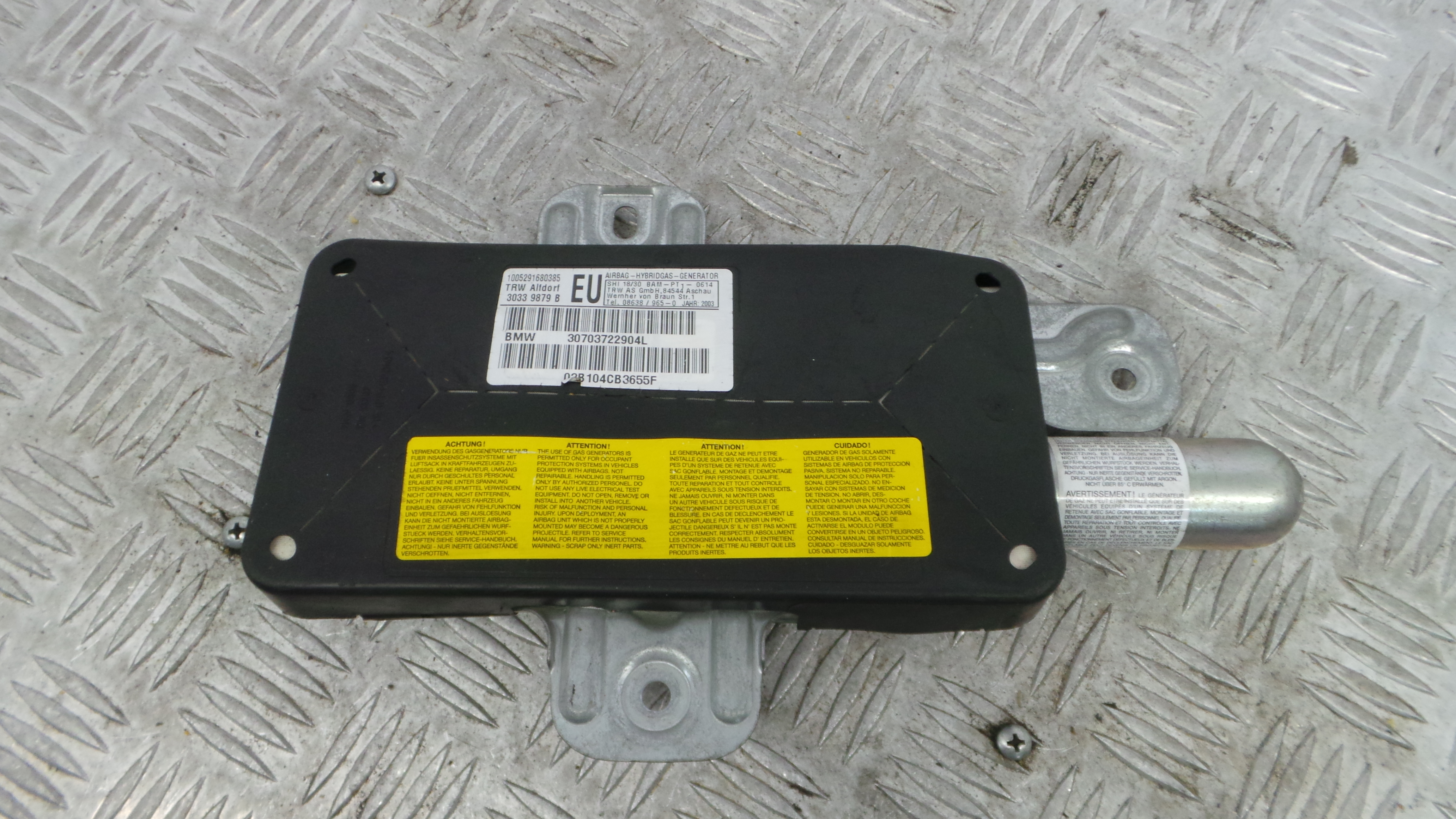 Airbag Banco Esq 10.05-291680385 - BMW 3 (E46)-37820856 Airbag Banco Esq 10.05-291680385 - BMW 3 (E46)-37820856