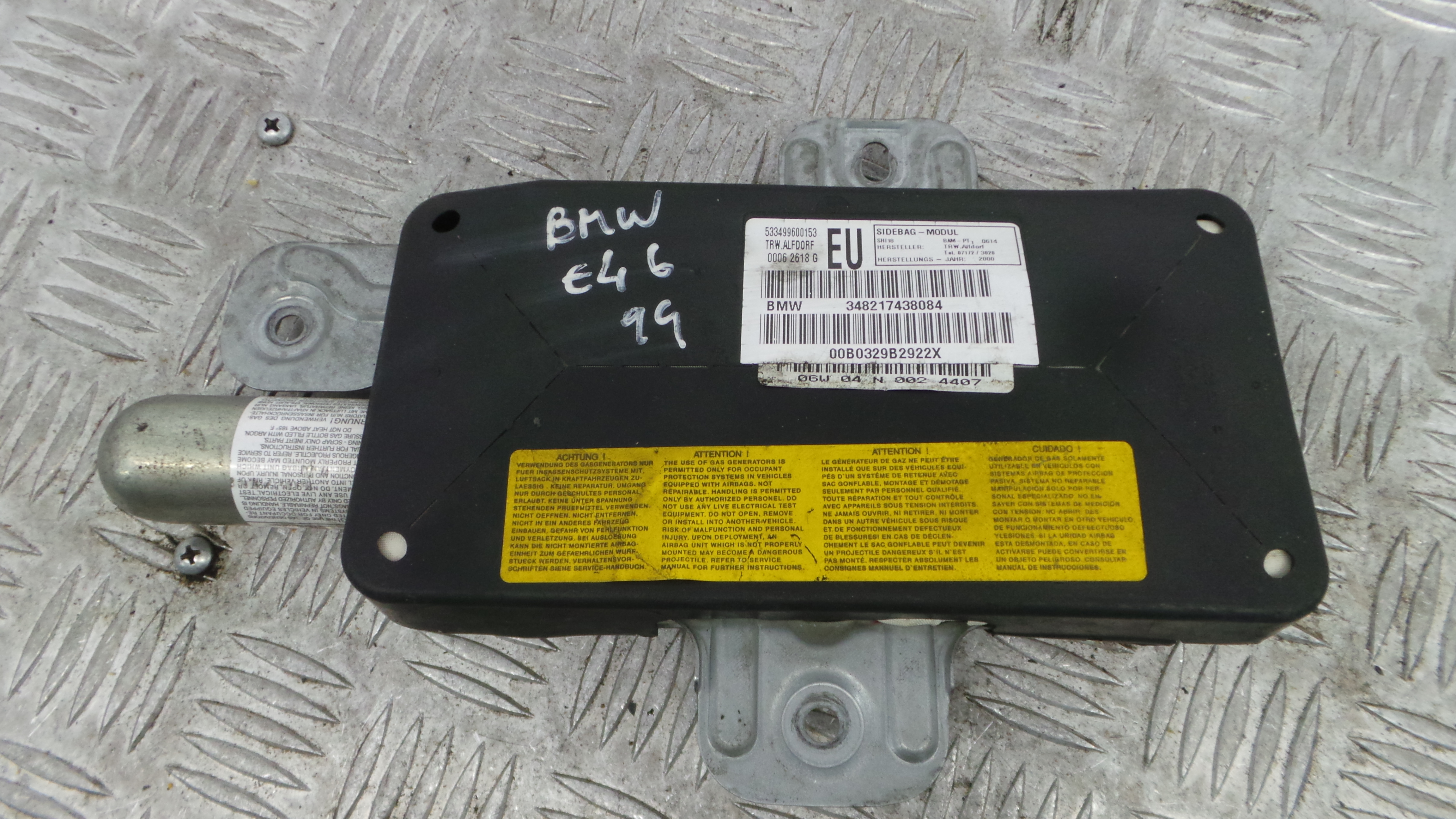 Airbag Banco Dto 53.34-99600153 – BMW 3 (E46) Airbag Banco Dto 53.34-99600153 – BMW 3 (E46)