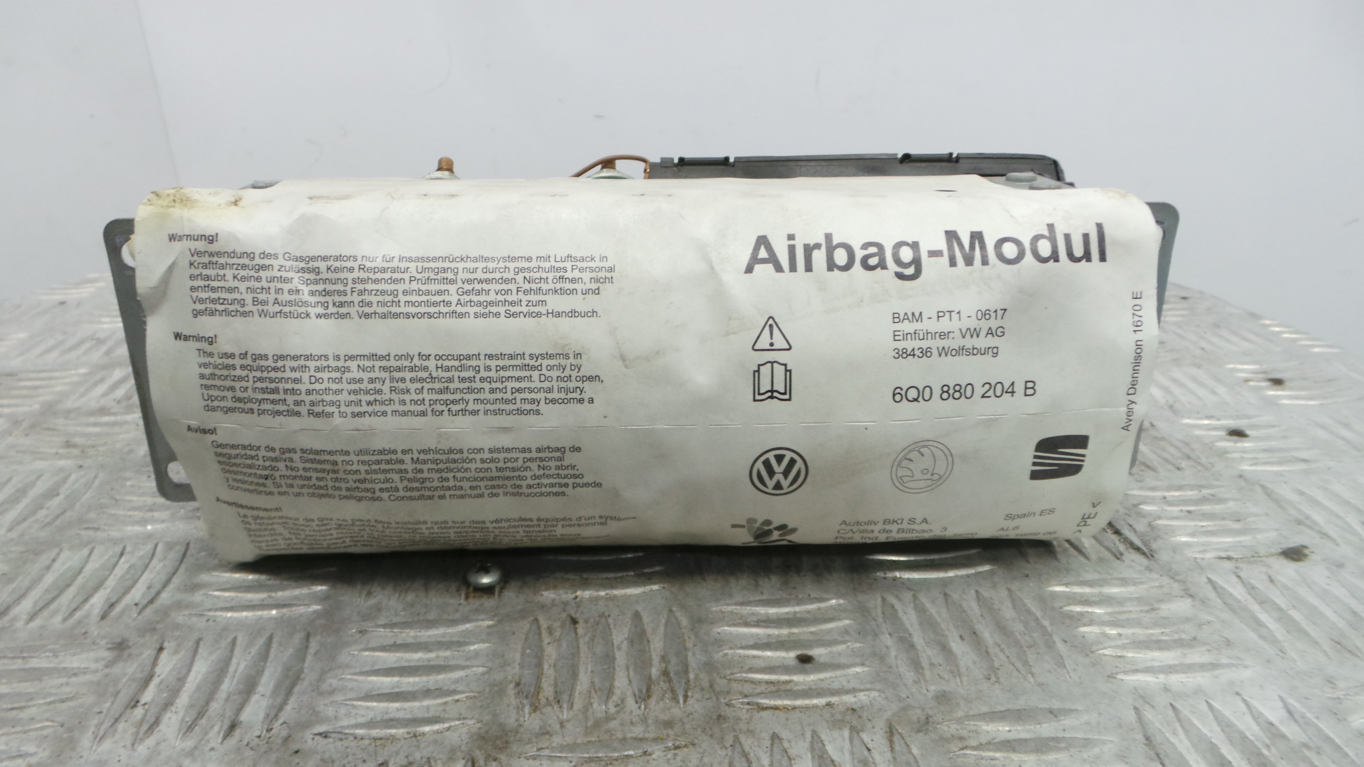 Airbag Passageiro 6Q0880204B - VW POLO (9N_, 9A_)-37825573 Airbag Passageiro 6Q0880204B - VW POLO (9N_, 9A_)-37825573