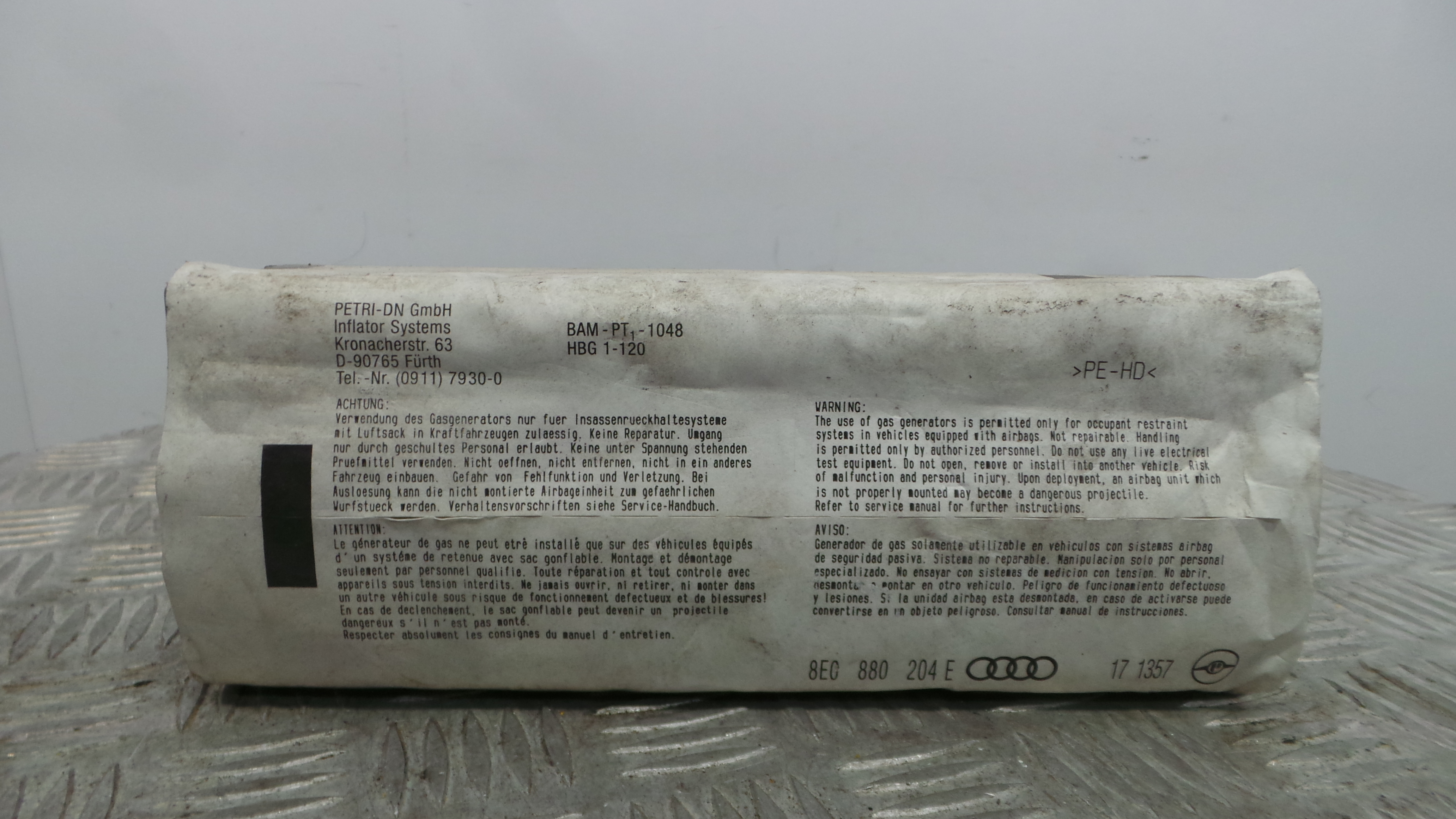 Airbag Passageiro 8E0880204E - AUDI A4 B6 (8E2)-37825588